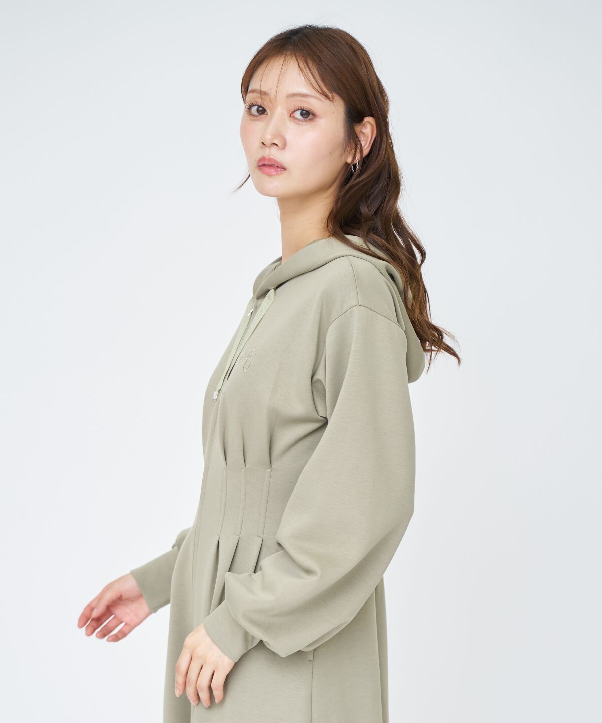 アンドクチュール「フード付きZIPワンピース」|ワンピース|