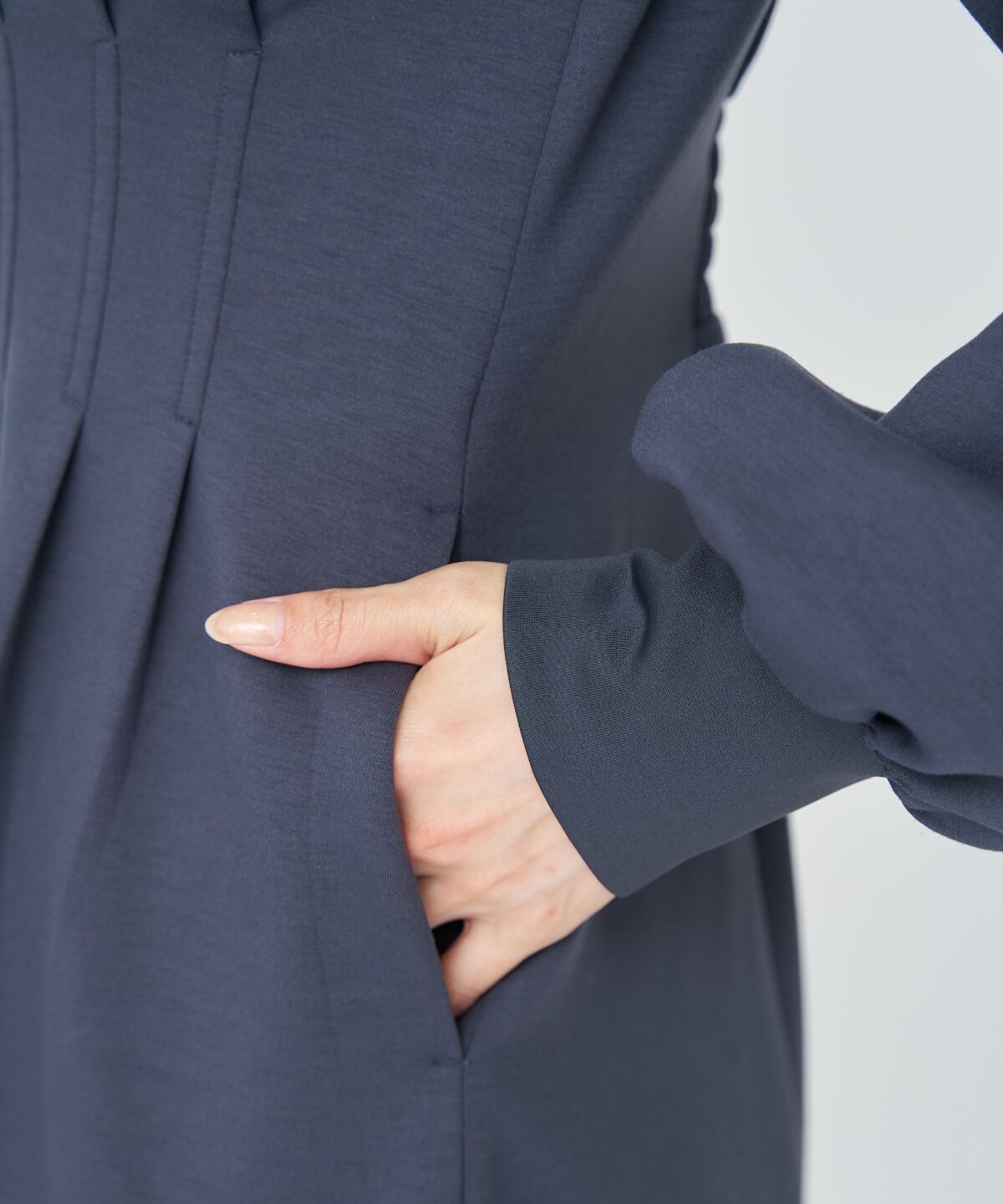 アンドクチュール「フード付きZIPワンピース」|ワンピース|