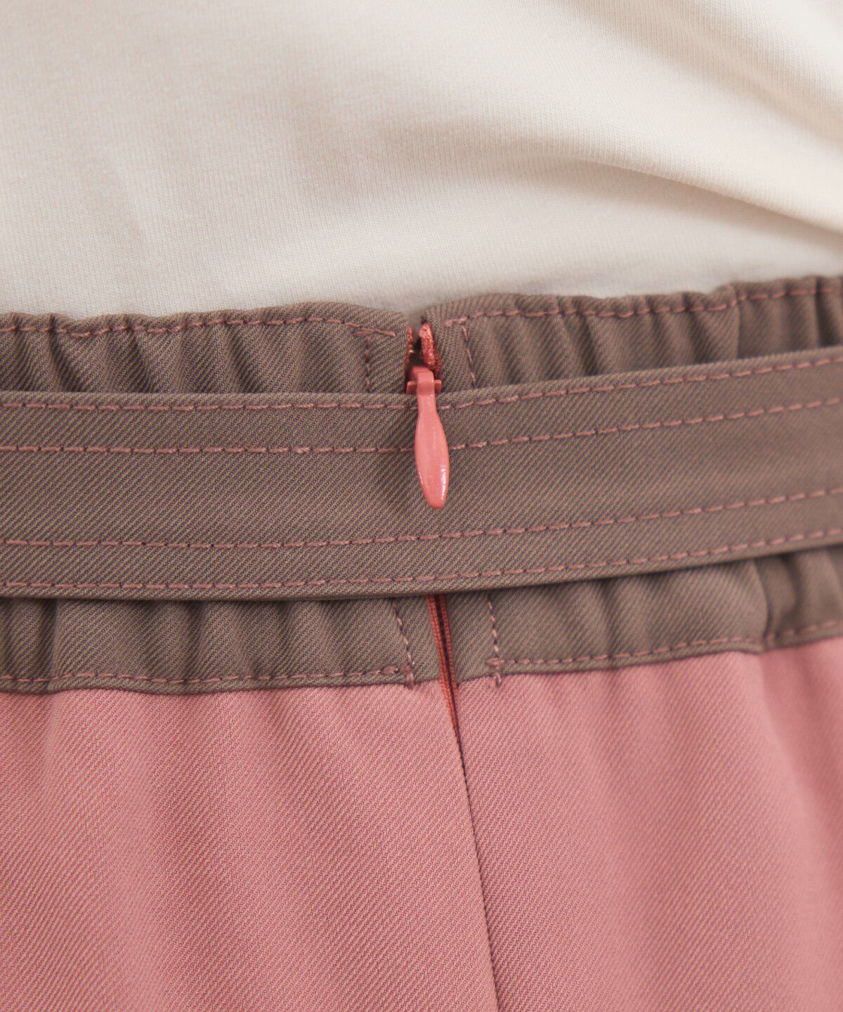 REDYAZEL「バイカラーパネルロングスカート」|台形|