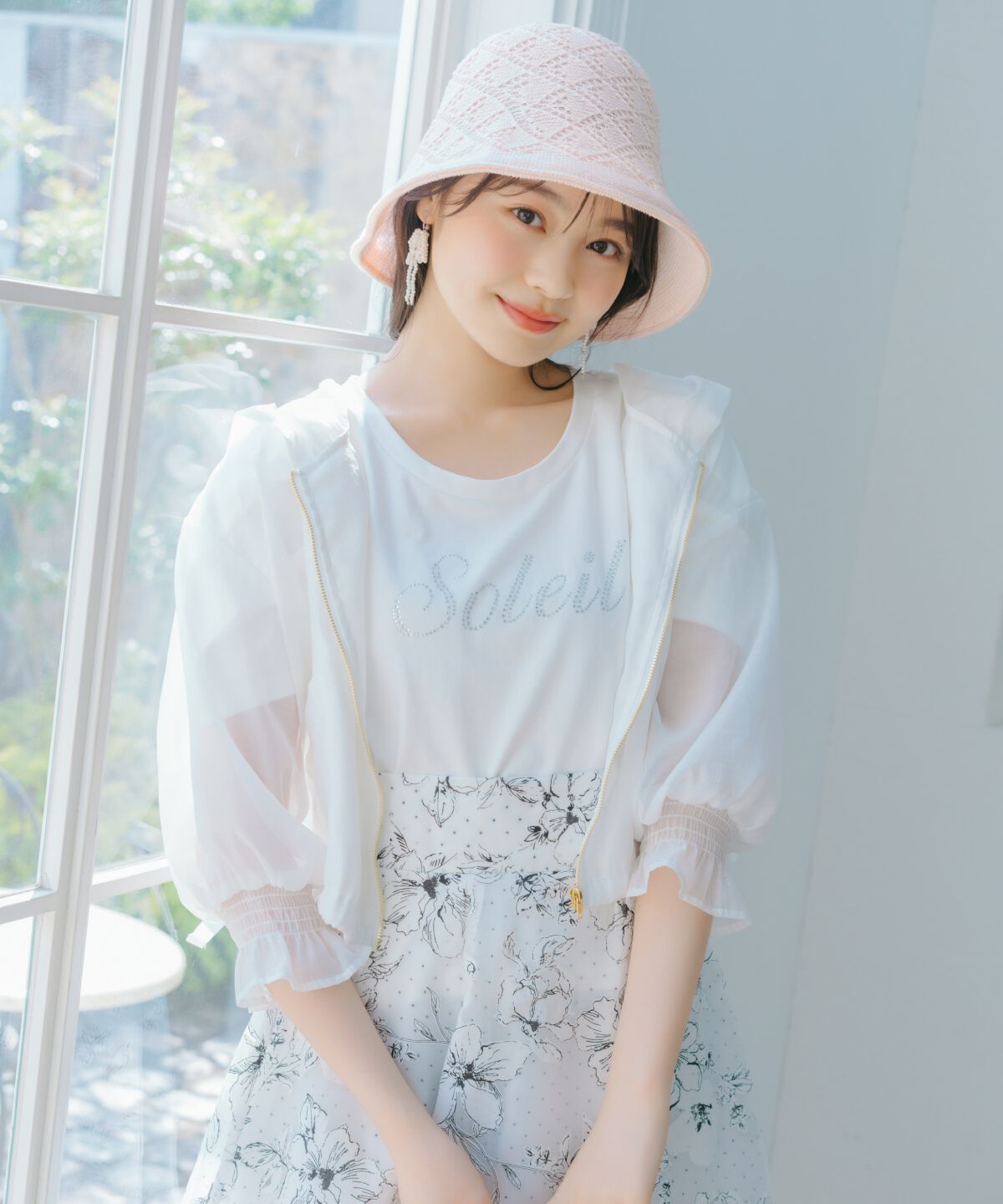 WILLSELECTION「サイドリボンキャンディスリーブパーカー」|パーカー|