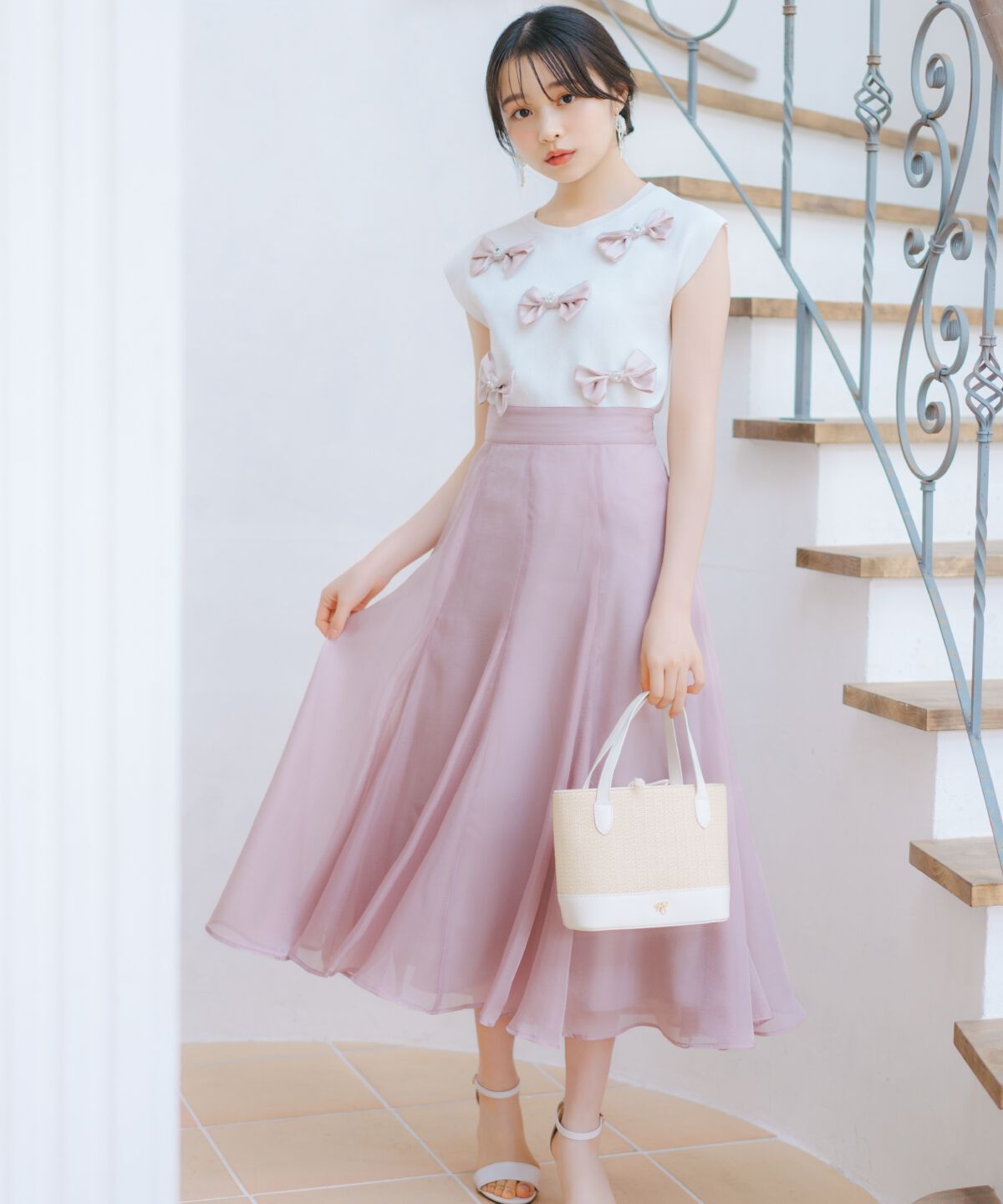 WILLSELECTION「ランダムサテンリボンプルオーバー」|Tシャツ・カットソー|