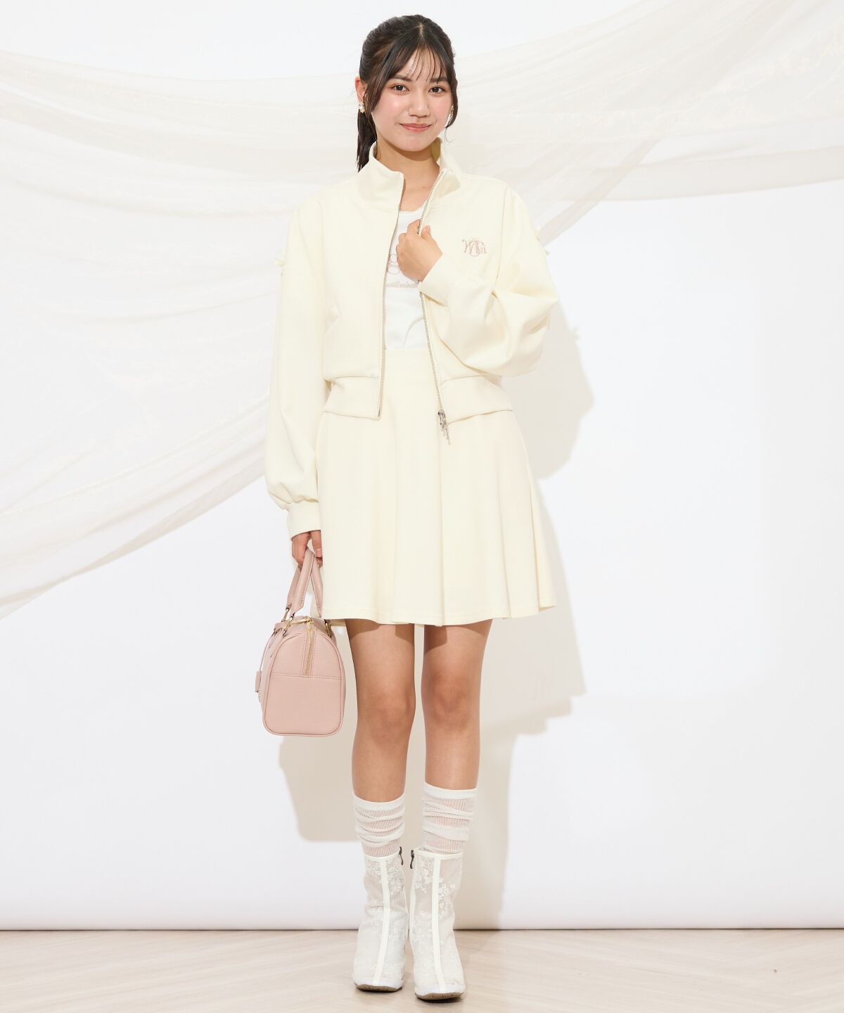 WILLSELECTION「ロゴ刺繍リボントラックジャケット」|パーカー|