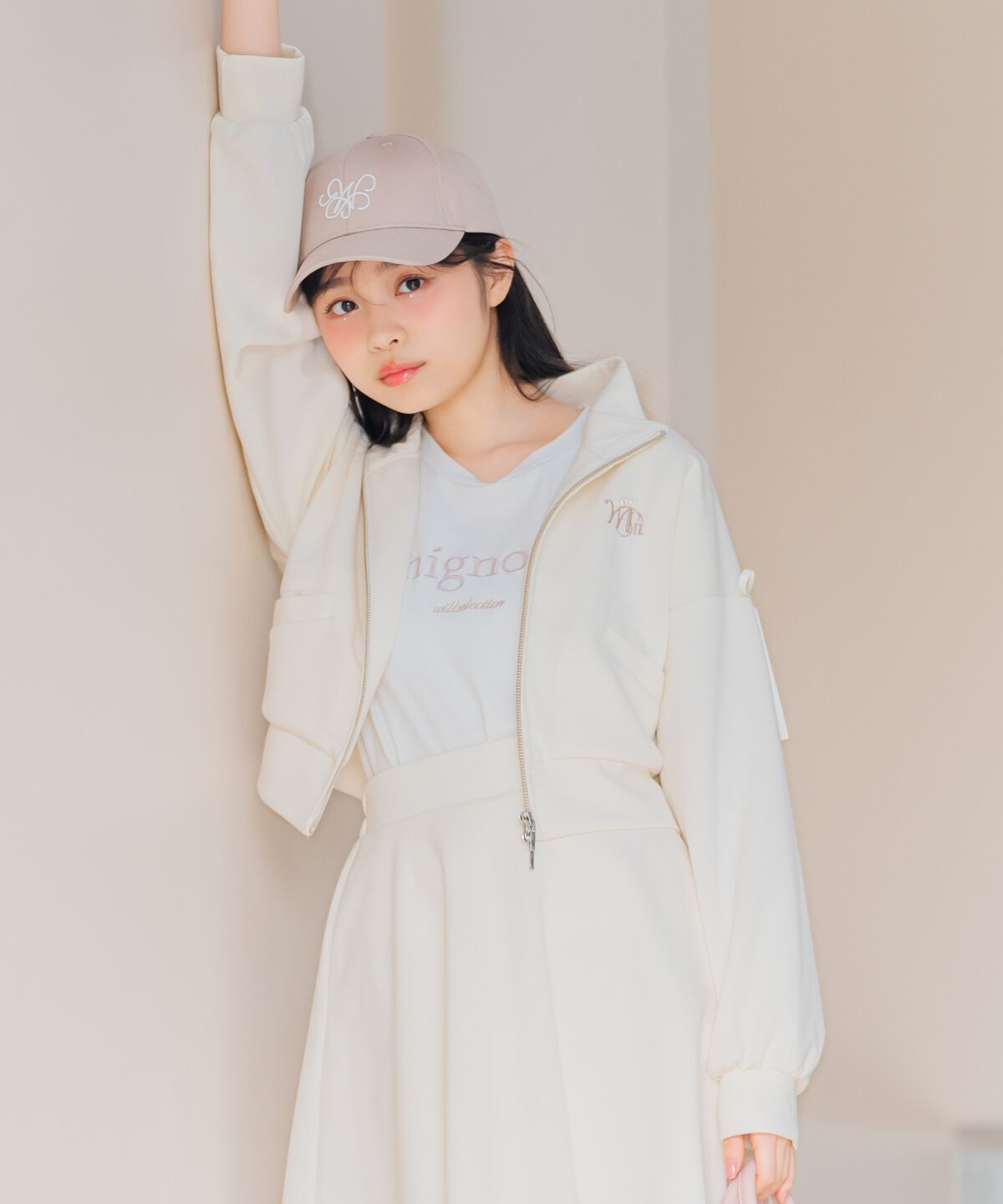 WILLSELECTION「ロゴ刺繍リボントラックジャケット」|パーカー|