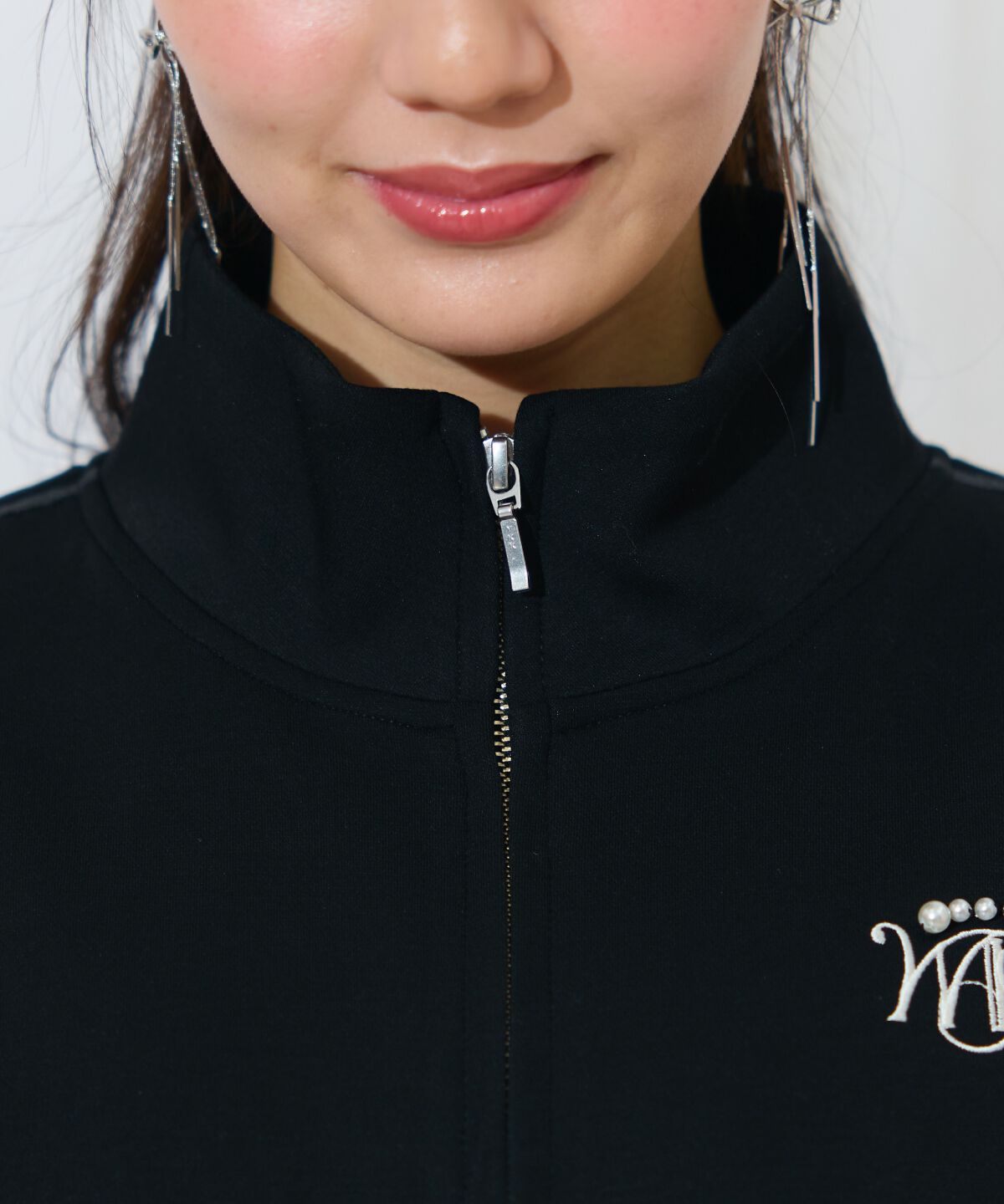 WILLSELECTION「ロゴ刺繍リボントラックジャケット」|パーカー|