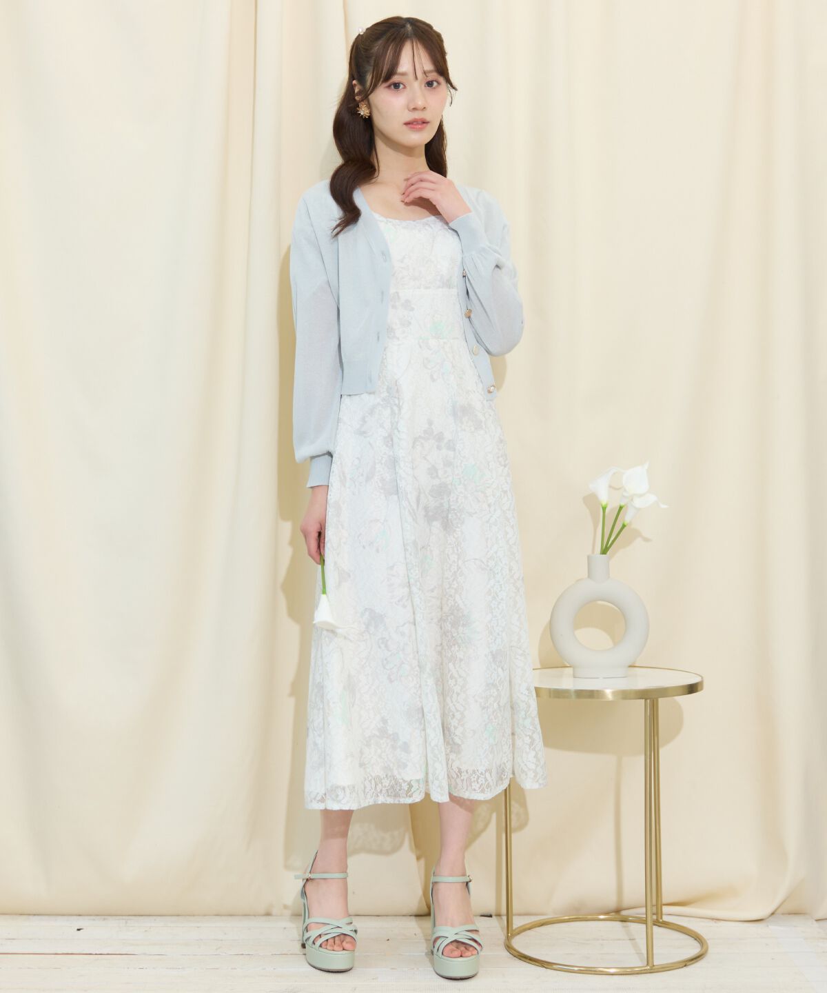 WILLSELECTION「アソートボタンシアーカーディガン」|カーディガン|