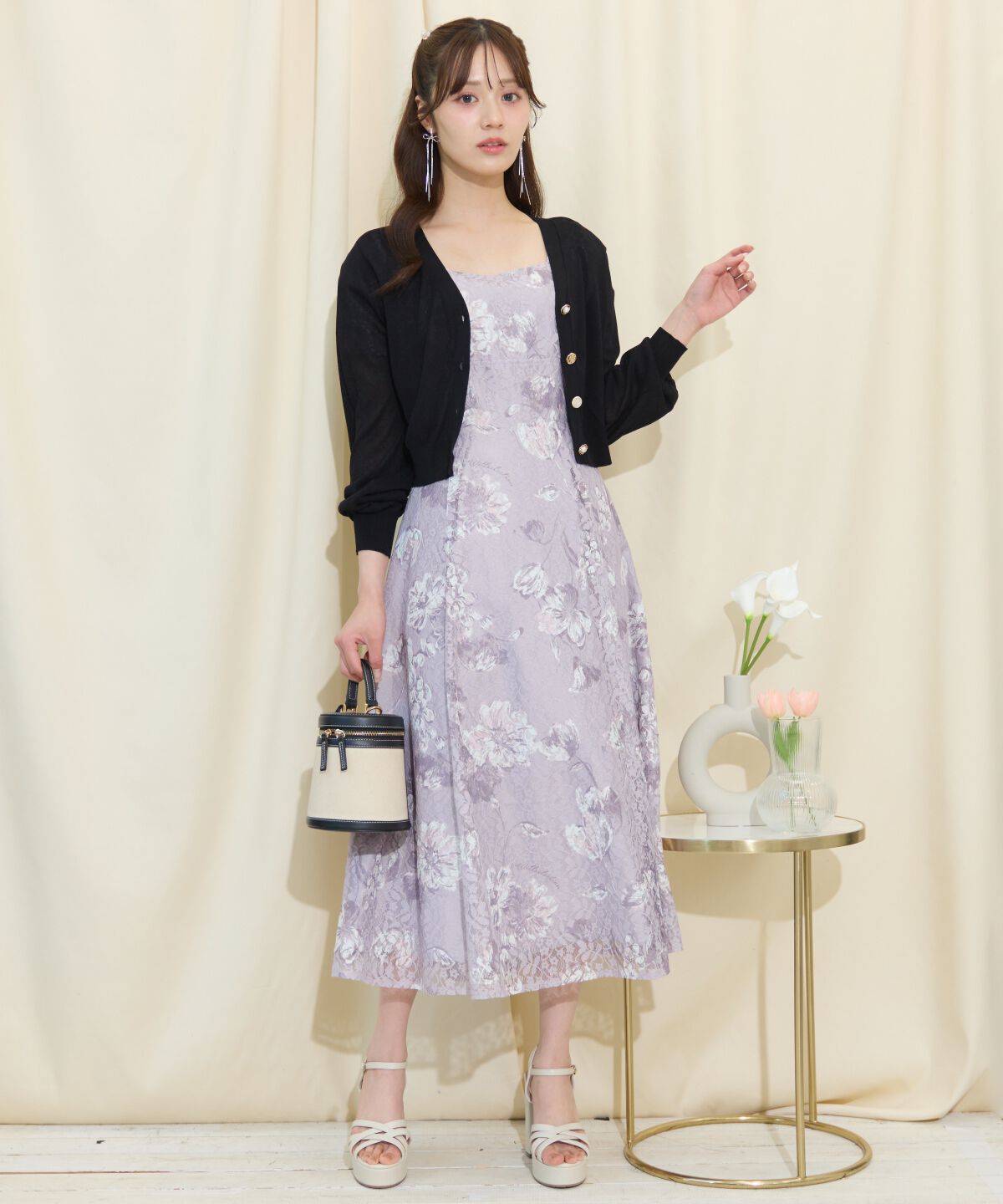 WILLSELECTION「アソートボタンシアーカーディガン」|カーディガン|