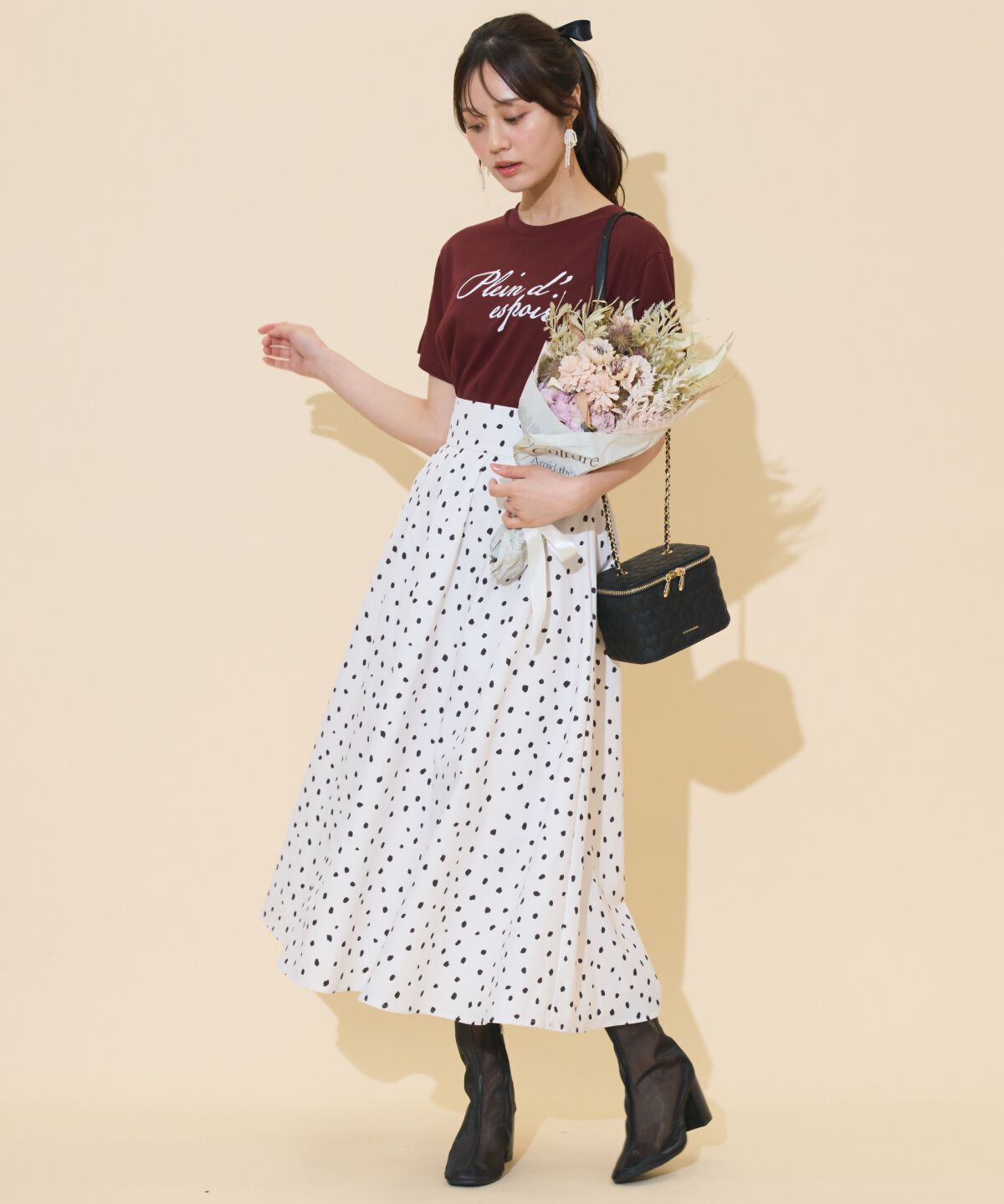 WILLSELECTION「ドロップショルダーロゴTシャツ」|Tシャツ・カットソー|