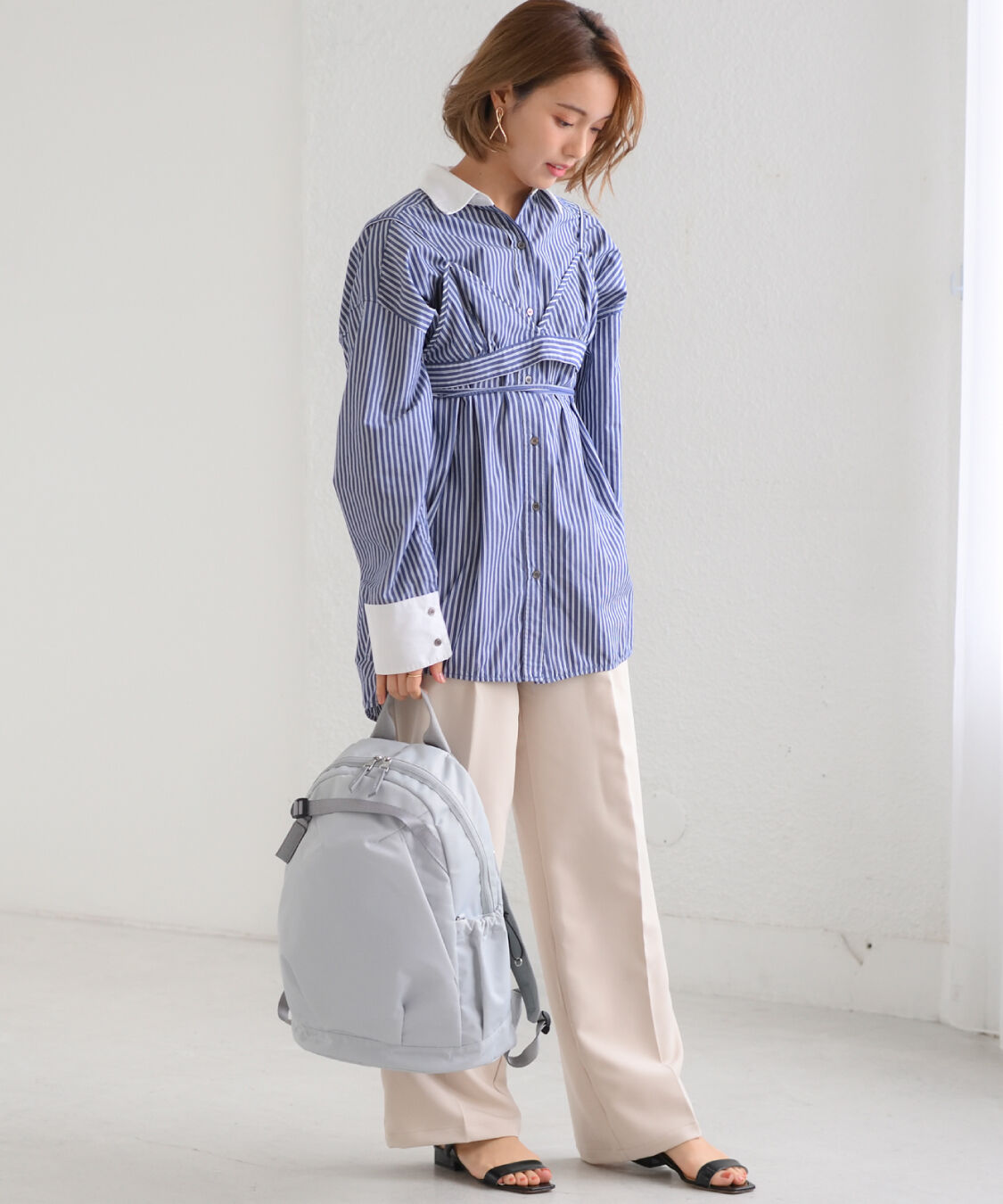 W&.Day/Night「W&.Day/Night アウリンコ ラウンドリュック A4サイズ 14.0インチPC収納 15174」|リュック|