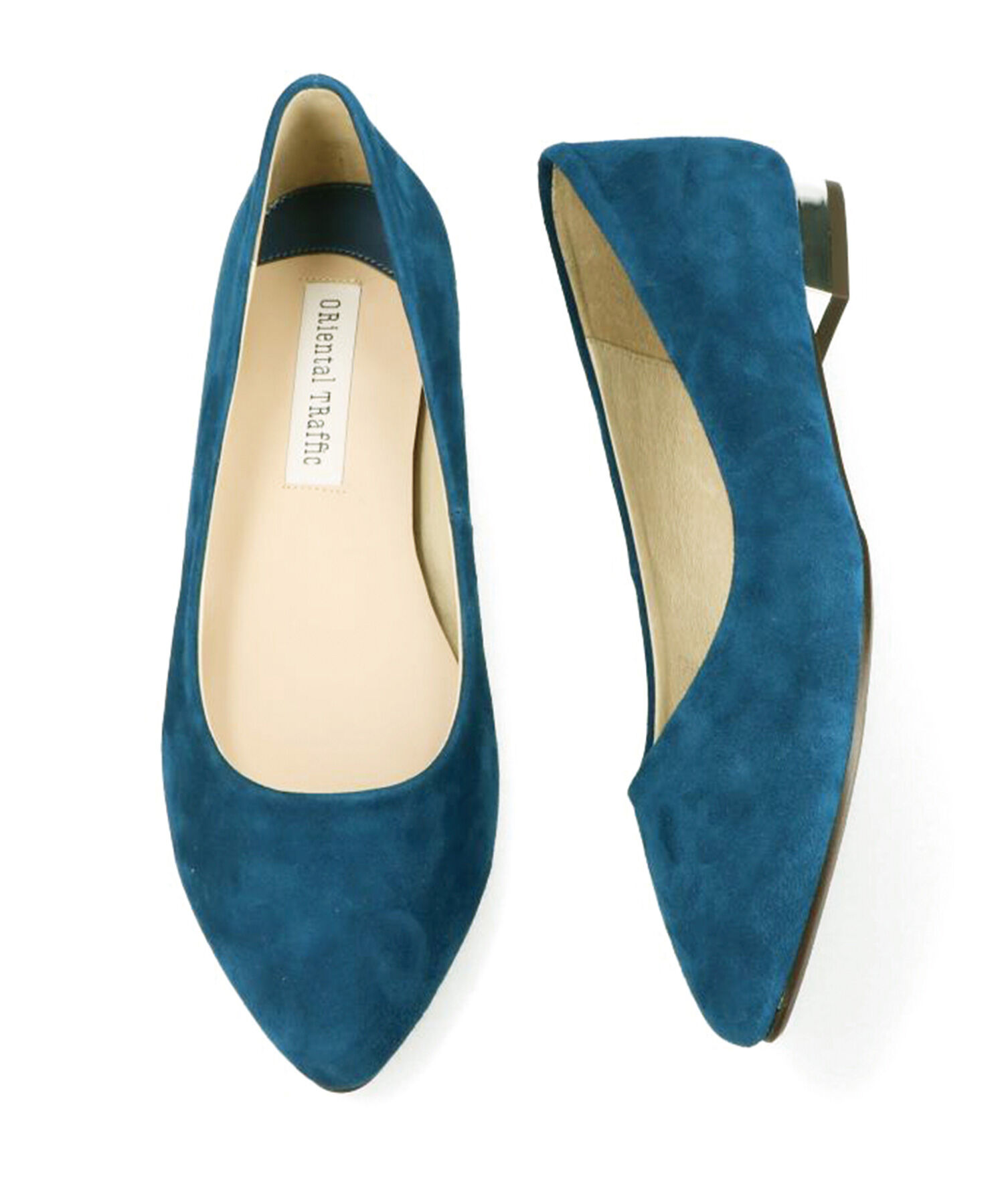 ORiental TRaffic「【アウトレット価格】本革スエードフラットパンプス/R-6002」|パンプス|