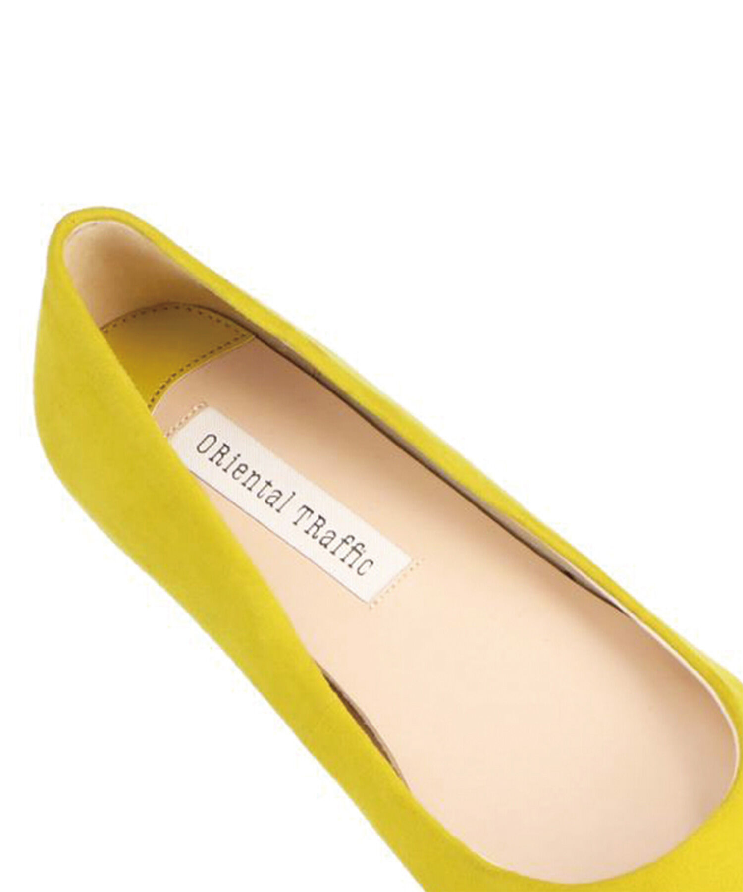 ORiental TRaffic「【アウトレット価格】本革スエードフラットパンプス/R-6002」|パンプス|
