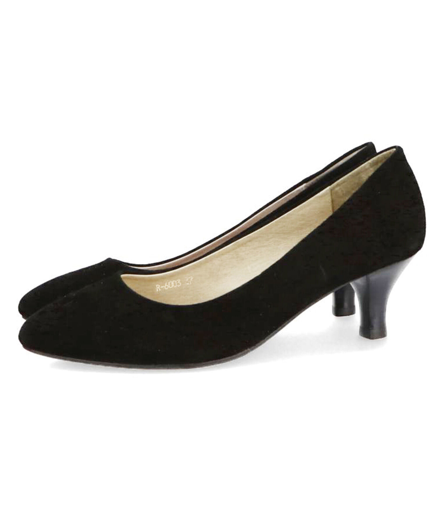 ORiental TRaffic「【アウトレット価格】本革スエードミドルヒールパンプス/R-6003」|パンプス|
