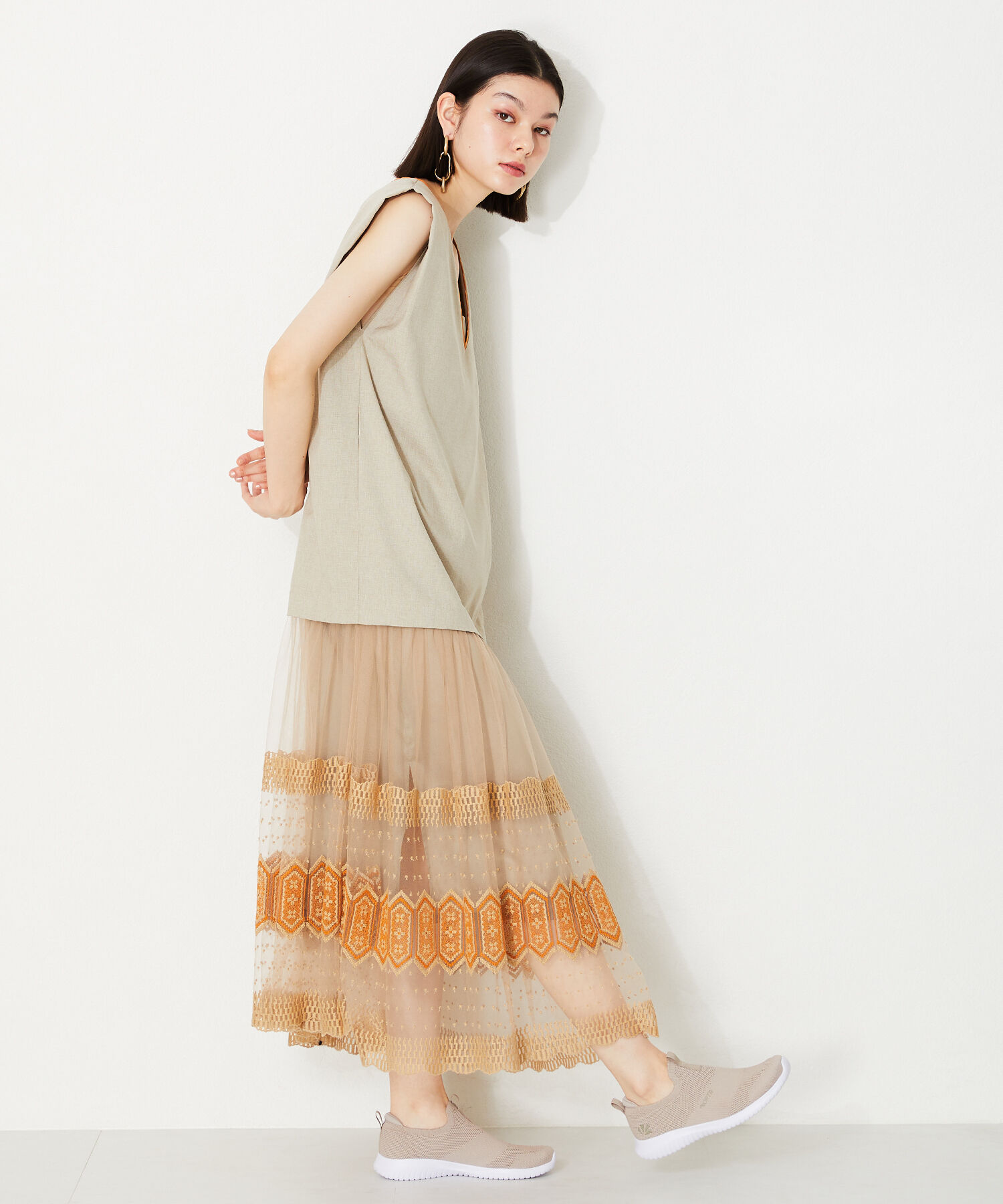 ORiental TRaffic「【累計19万足突破 】 ニット スニーカー /3709 柔らかい 伸縮性 軽量」|スニーカー|