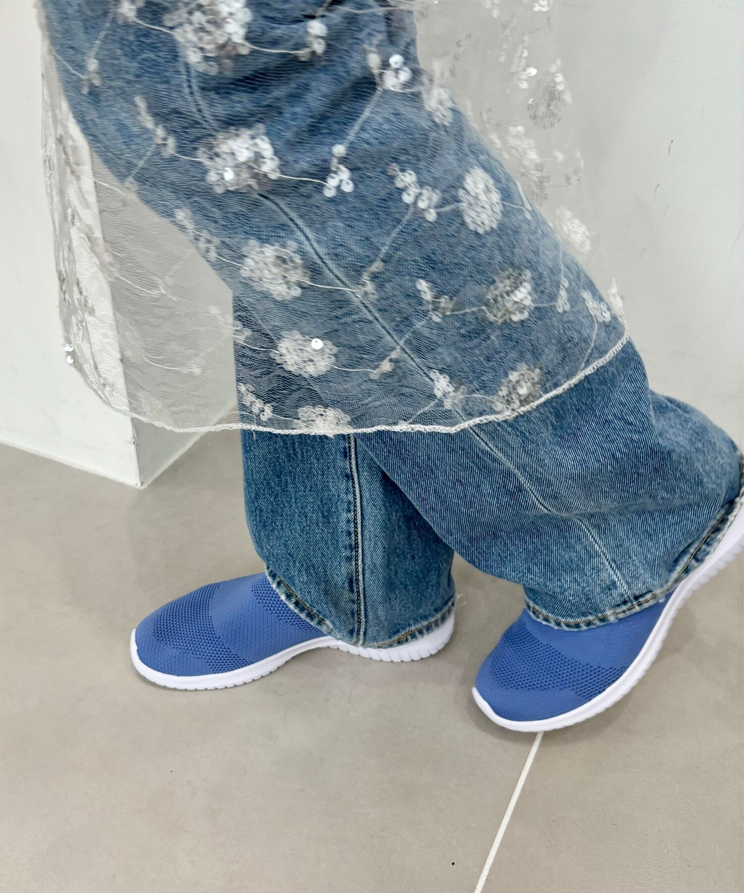 ORiental TRaffic「【累計19万足突破 】 ニット スニーカー /3709 柔らかい 伸縮性 軽量」|スニーカー|