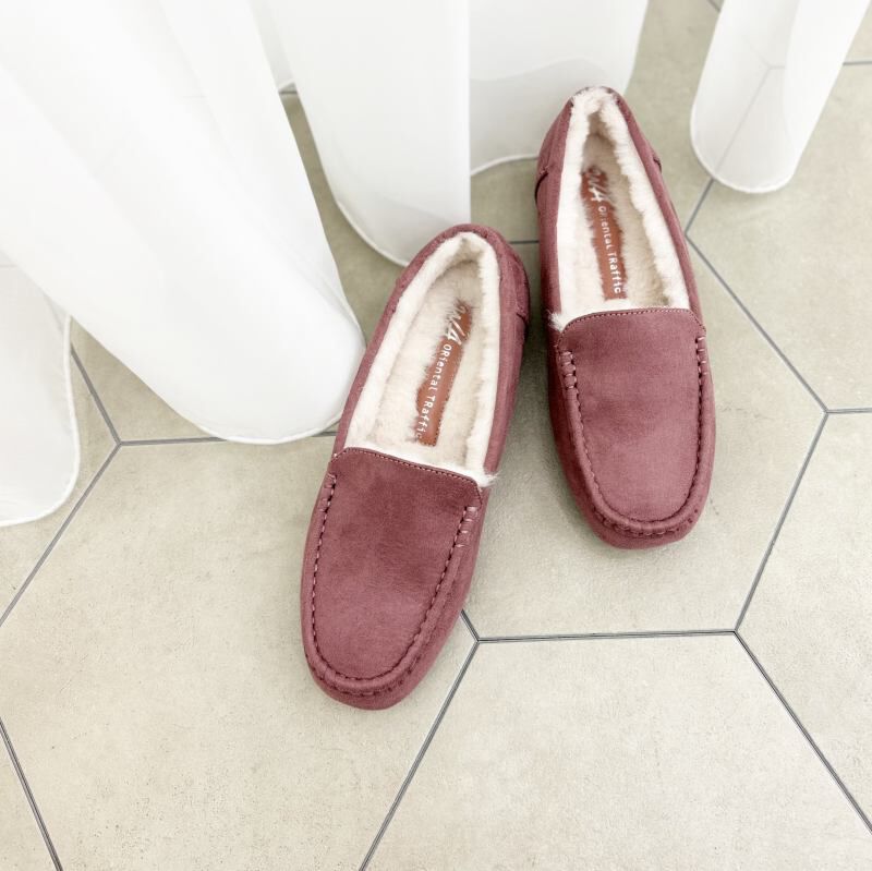 WA Oriental TRaffic「【累計5万足突破】 もこもこ ムートンシューズ /12311 モカシン フェイク ファー 再入荷 フラット」|パンプス|