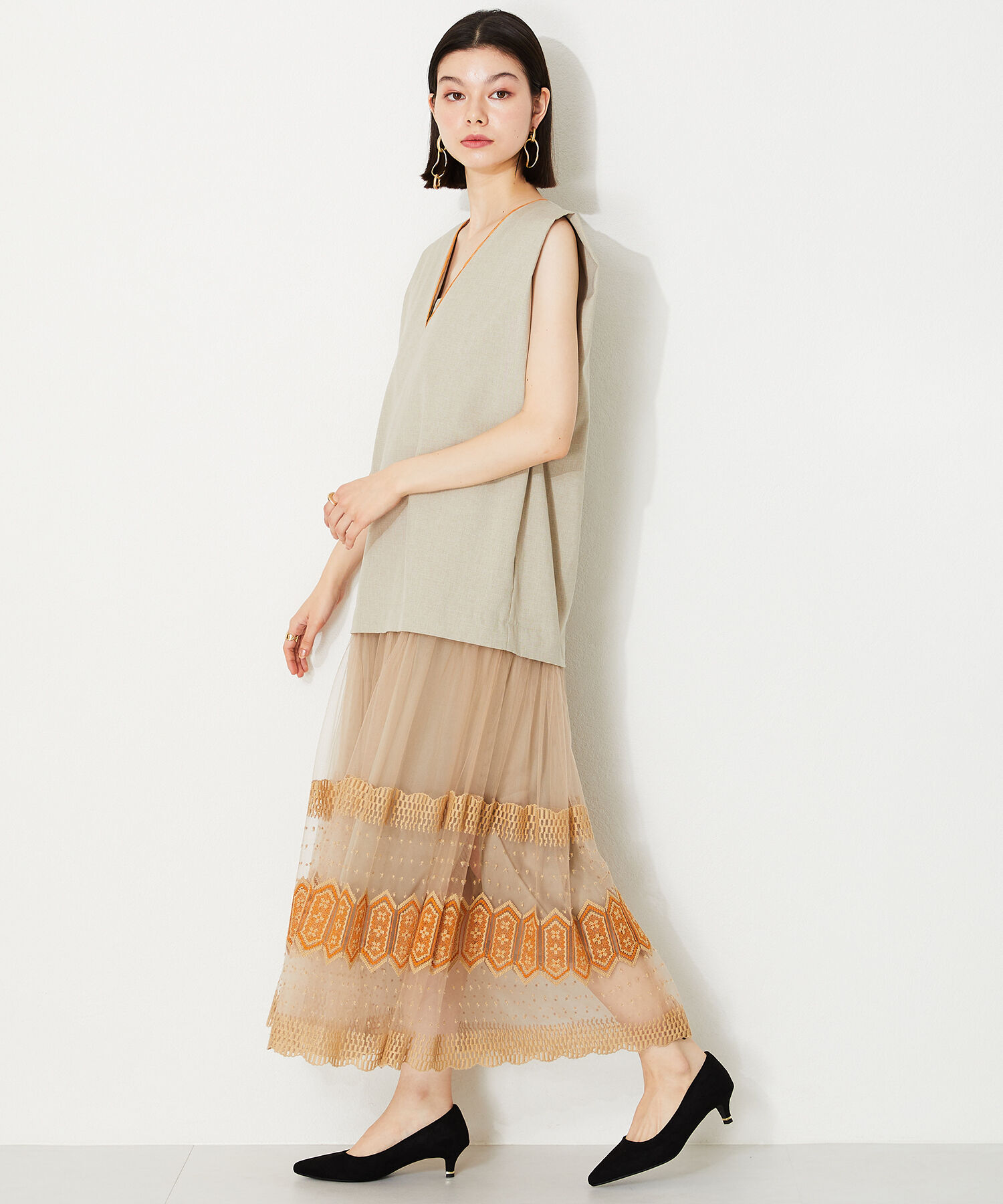 ORiental TRaffic「【跳べるパンプス/シリーズ累計１５０万足突破】メタリック ライン ヒール /R-3206 パンプス オケージョン」|パンプス|