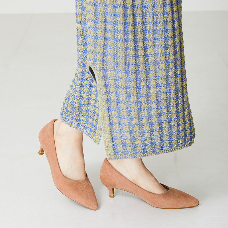 ORiental TRaffic「【跳べるパンプス/シリーズ累計１５０万足突破】メタリック ライン ヒール /R-3206 パンプス オケージョン」|パンプス|PINK