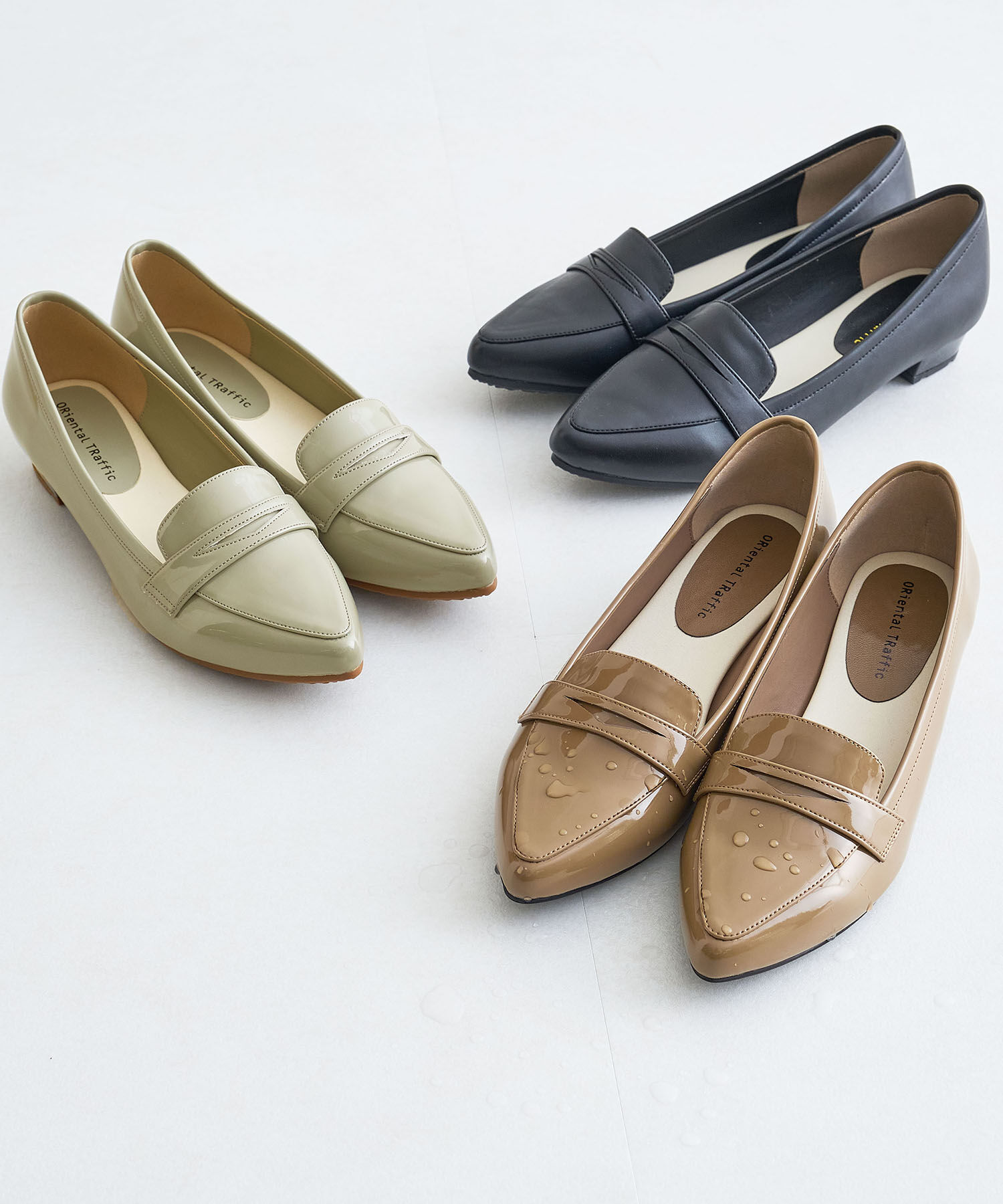 ORiental TRaffic「【防水】ポインテッドトゥ レイン パンプス /R-1016 晴雨兼用 通勤靴」|パンプス|