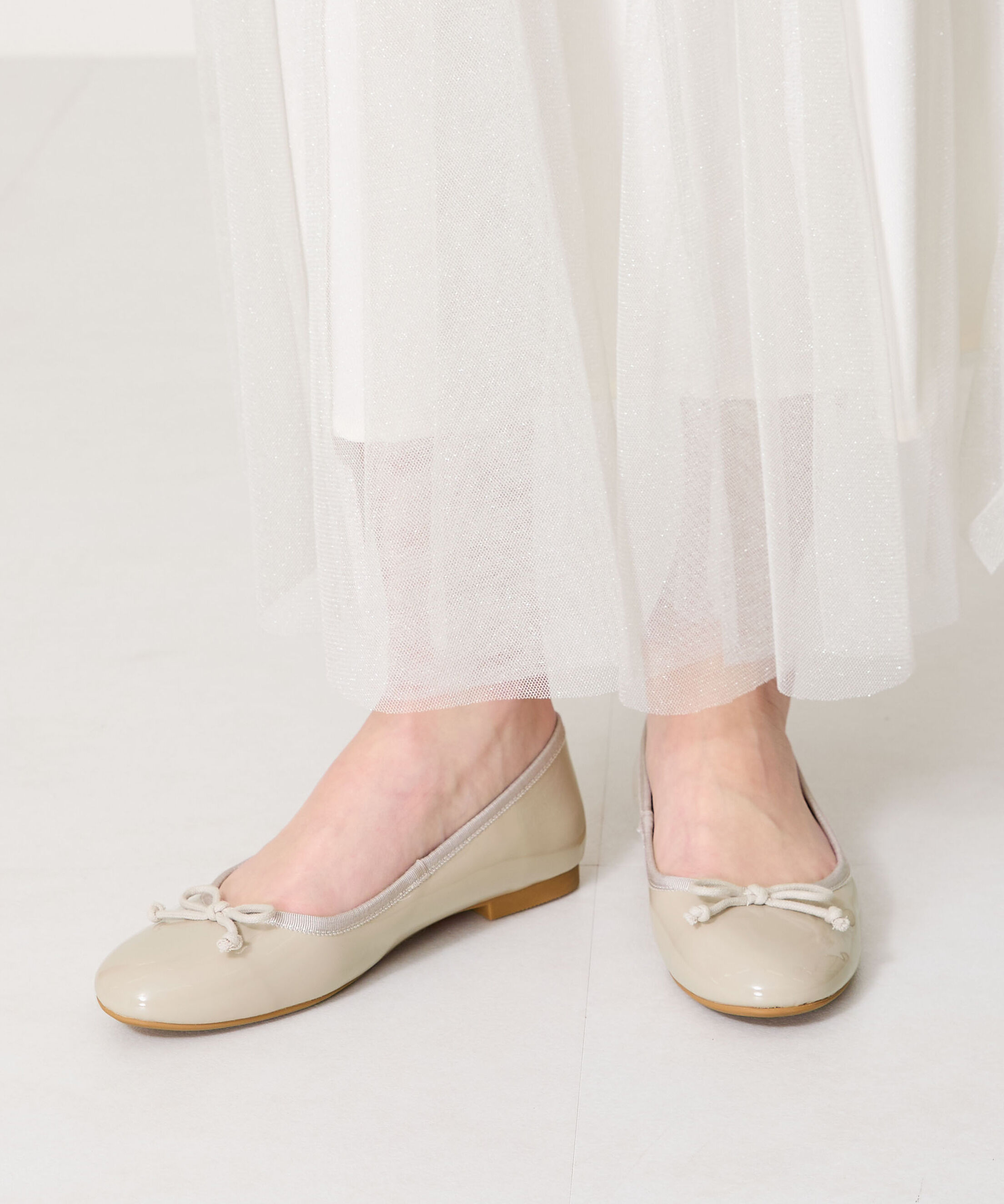 ORiental TRaffic「【 WEB限定 /累計7万足突破】 バレエシューズ /R-4006 パンプス フラット 厚手クッション エナメル」|パンプス|