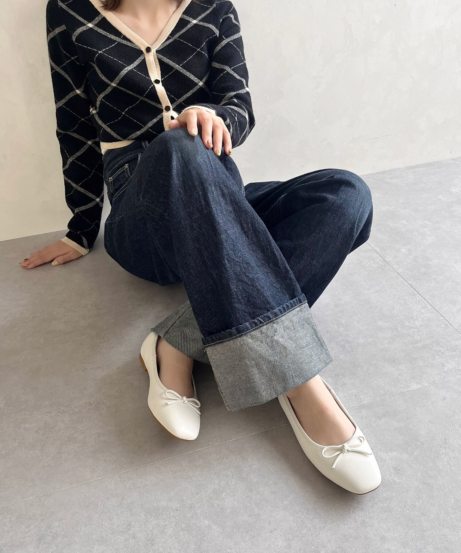 ORiental TRaffic「【跳べるパンプス/シリーズ累計１５０万足突破】 バレエ シューズ /R-3208 厚手クッション フラット」|パンプス|WHITE