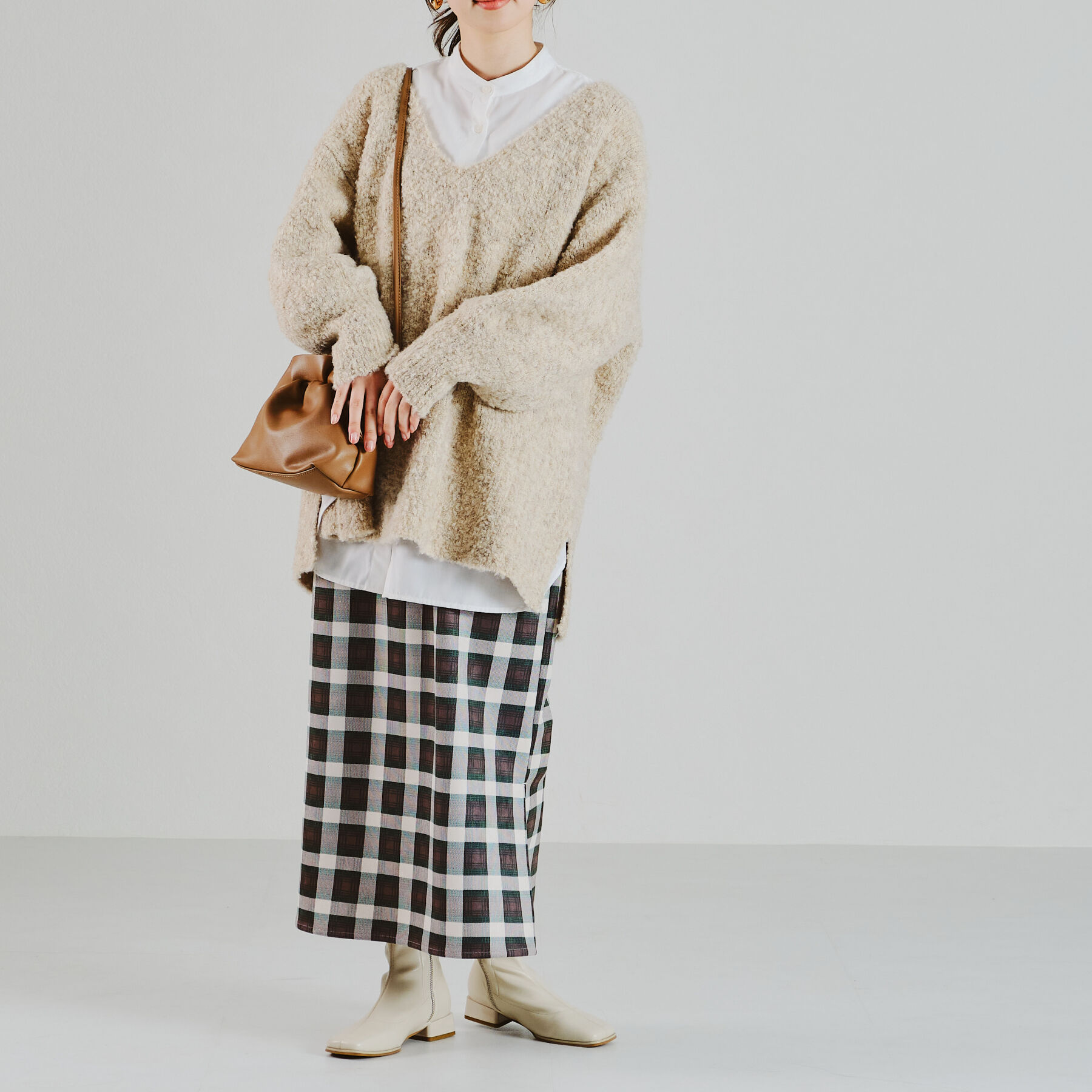 ORiental TRaffic「オーバースクエアトゥストレッチブーツ/21416」|ショートブーツ|