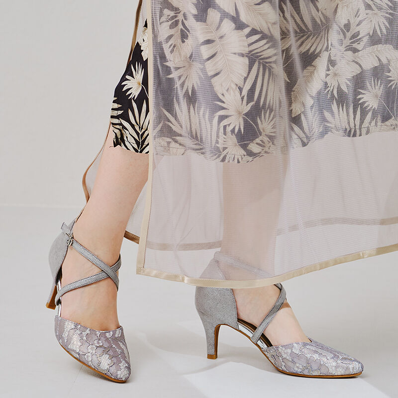 ORiental TRaffic「【オケージョン】クロスストラップヒールパンプス/R-2017 結婚式 パーティー 二次会 人気」|パンプス|