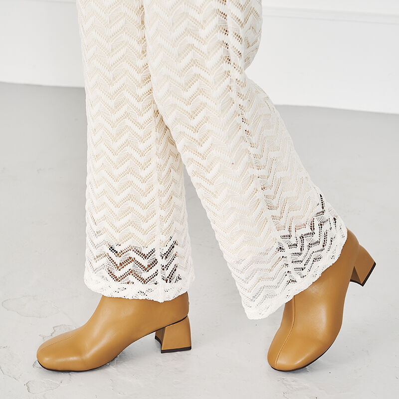 WA Oriental TRaffic「ラウンドトゥ変形ヒールブーツ/22407」|ショートブーツ|