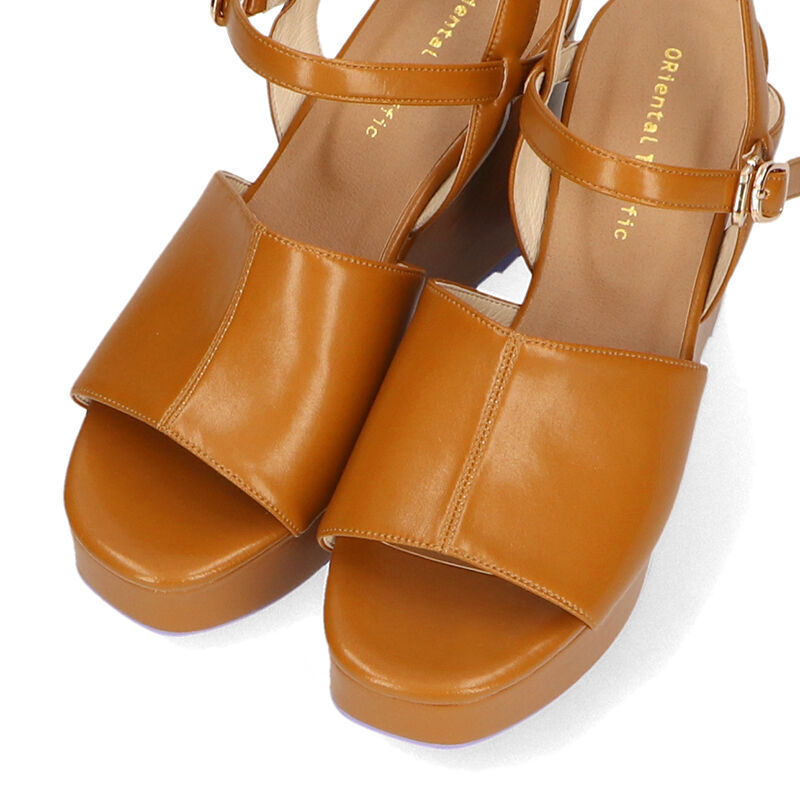 ORiental TRaffic「【アウトレット価格】甲深 ベルト ウエッジ サンダル /31245」|サンダル|