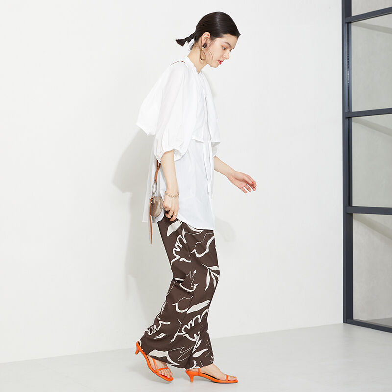 ORiental TRaffic「【トレンド】アシンメトリーナローストラップサンダル/31230 サンダル ヒール5.2cm」|サンダル|