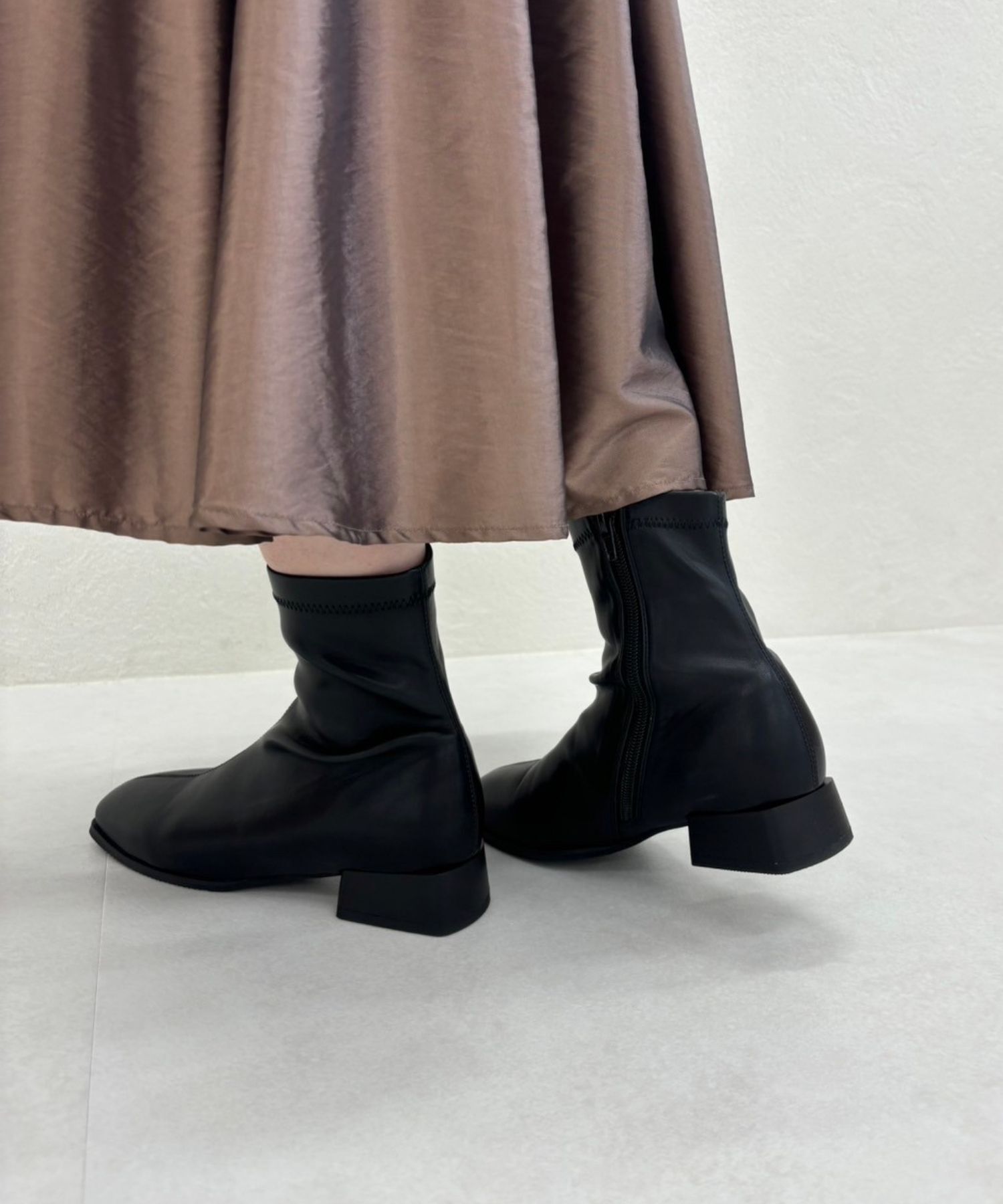 ORiental TRaffic「ストレッチフラットブーツ/31411」|ショートブーツ|