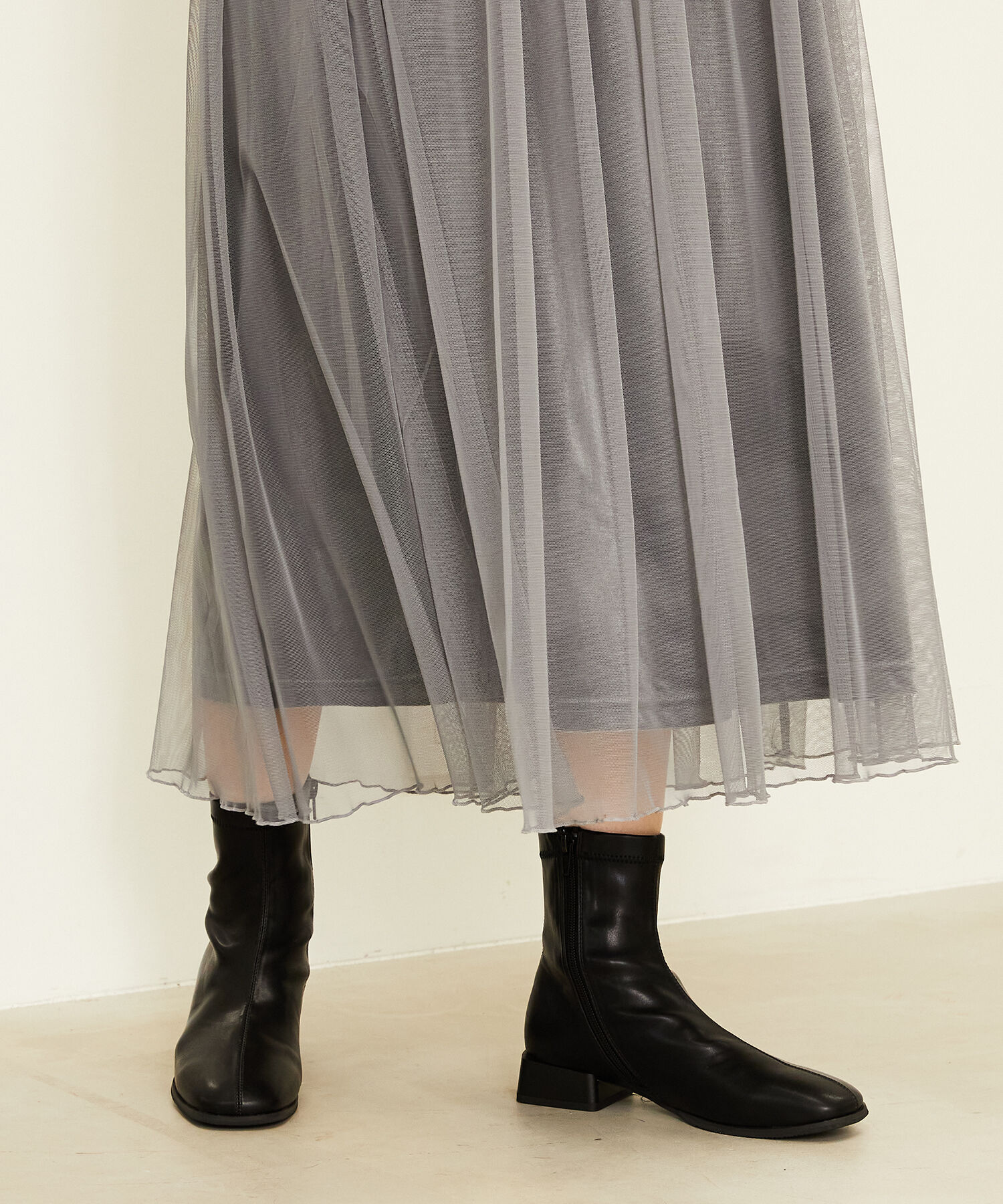 ORiental TRaffic「ストレッチフラットブーツ/31411」|ショートブーツ|