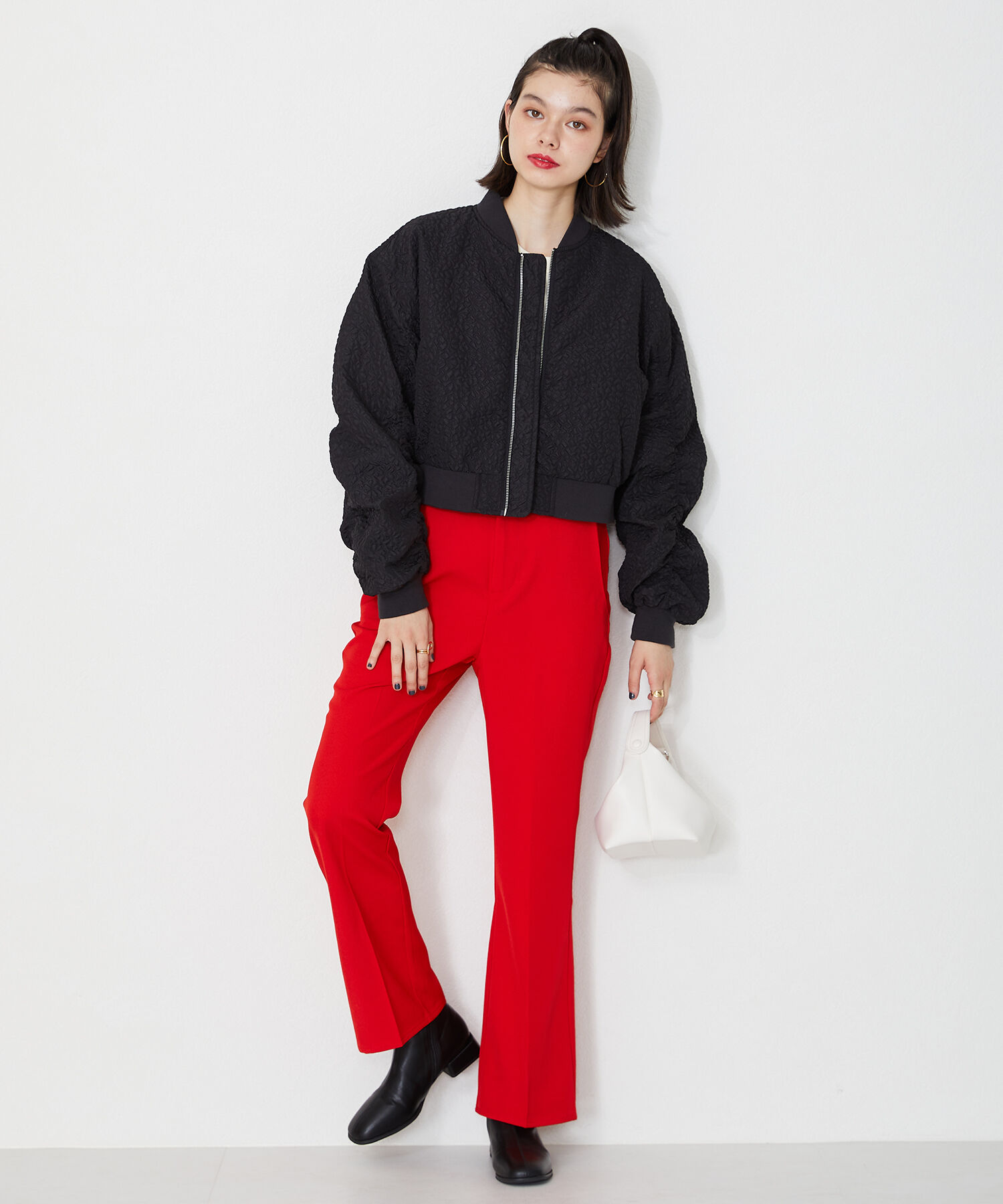 ORiental TRaffic「ストレッチフラットブーツ/31411」|ショートブーツ|