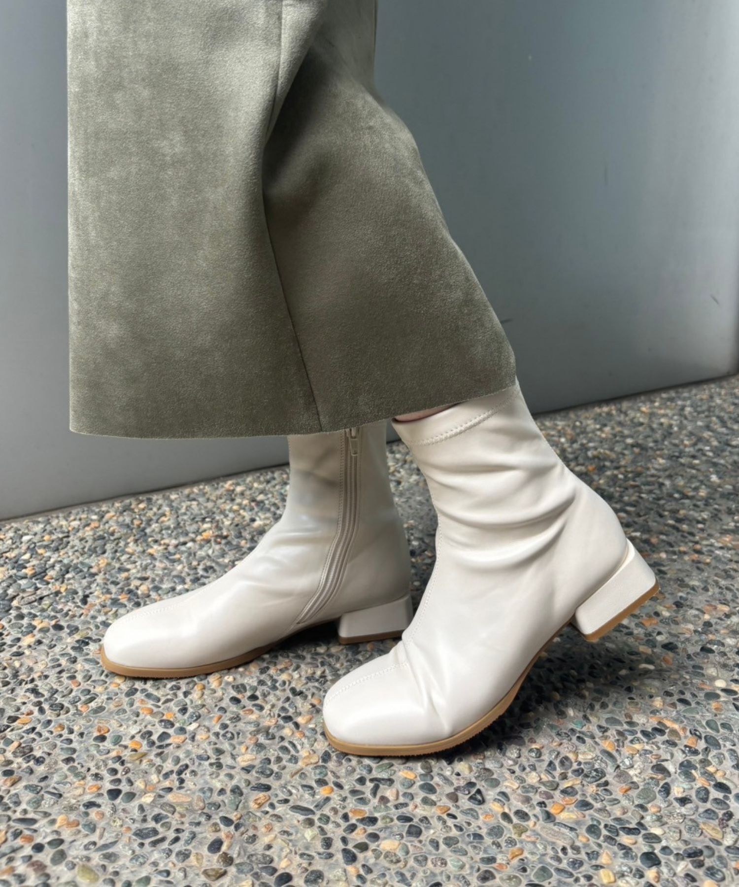 ORiental TRaffic「ストレッチフラットブーツ/31411」|ショートブーツ|