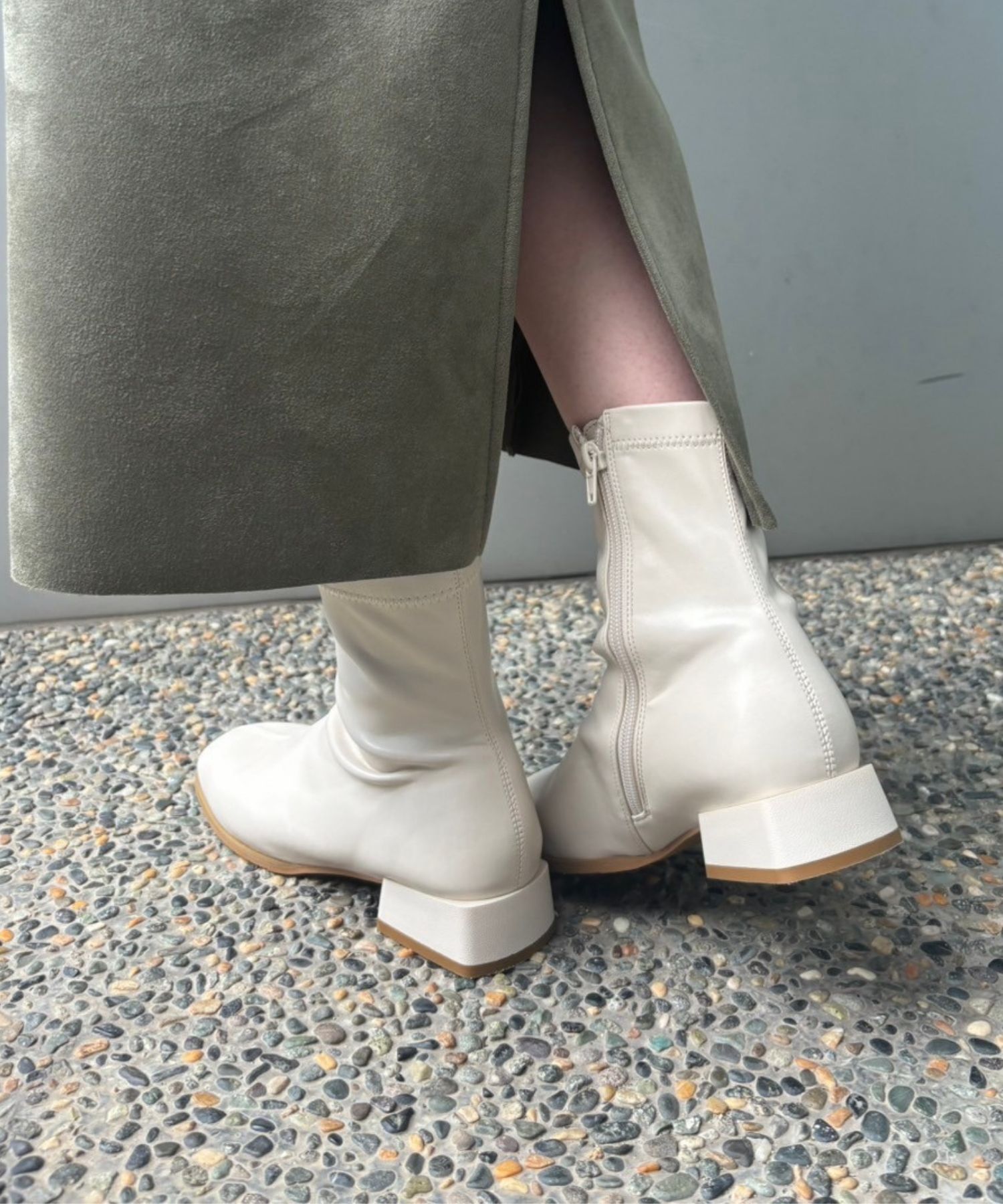 ORiental TRaffic「ストレッチフラットブーツ/31411」|ショートブーツ|