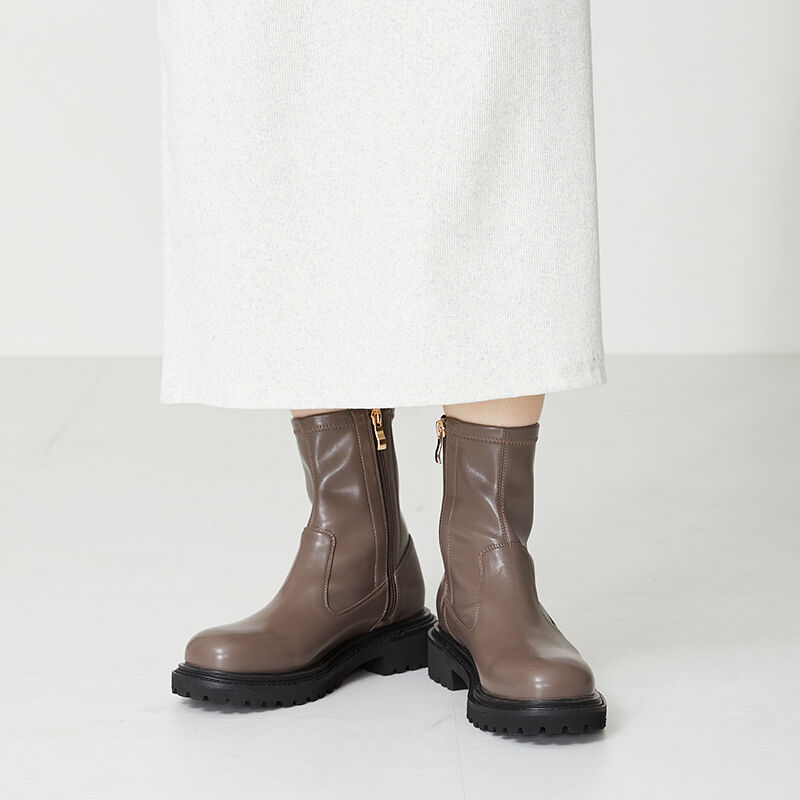 ORiental TRaffic「タンクソールストレッチブーツ/31414」|ショートブーツ|