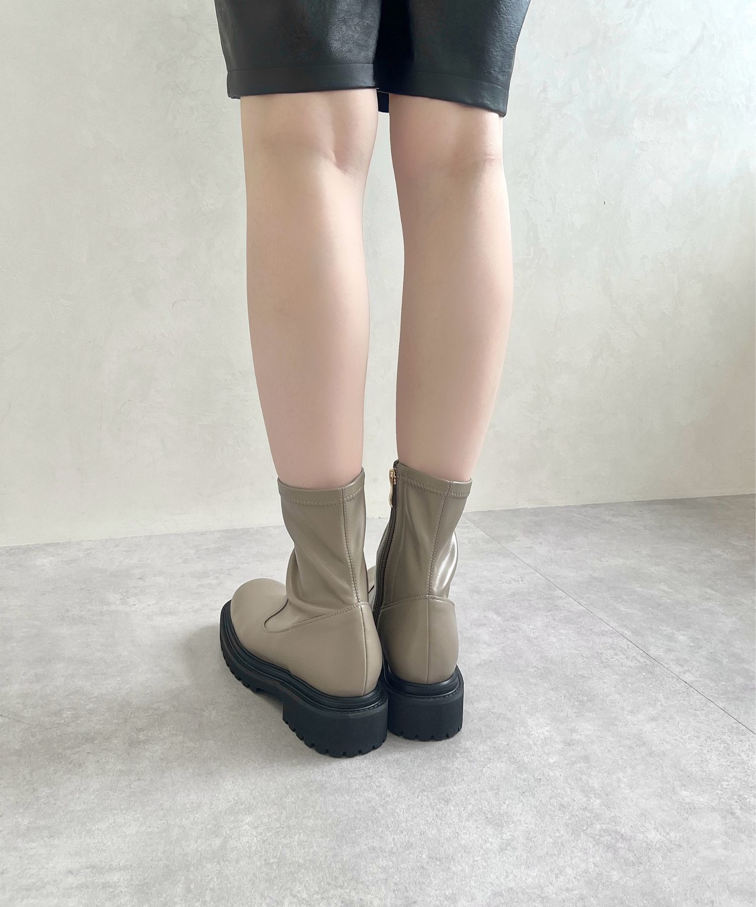 ORiental TRaffic「タンクソールストレッチブーツ/31414」|ショートブーツ|