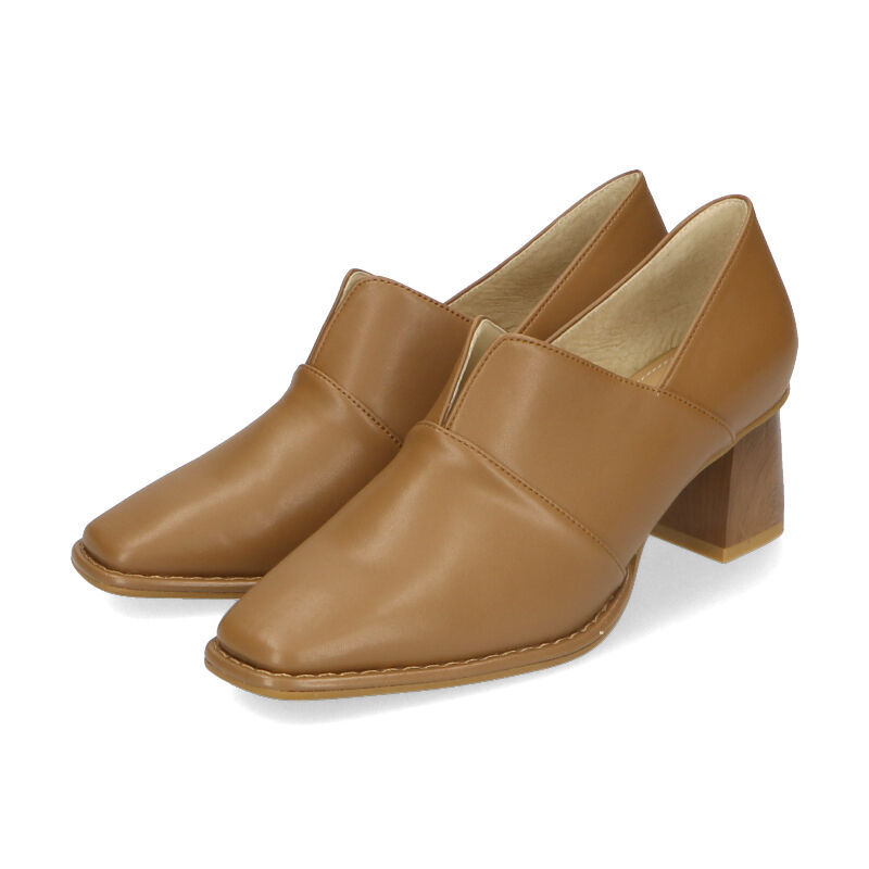 ORiental TRaffic「【トレンド】ウッドヒール甲深パンプス/31311 パンプス 人気 カジュアル ヒール5.5cm シンプル」|パンプス|