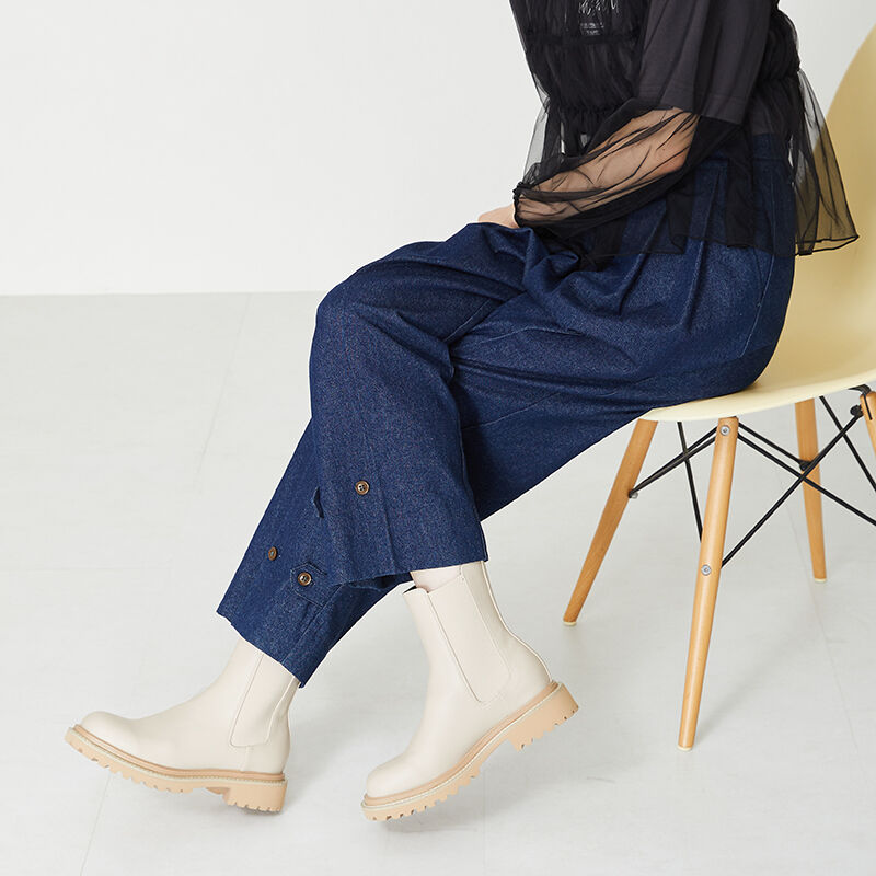 ORiental TRaffic「スクエアトゥチェルシーブーツ/31410」|ショートブーツ|