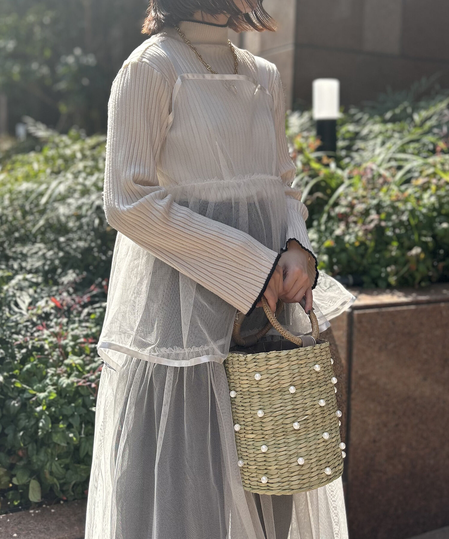 ORiental TRaffic「【BAG】パールカゴバッグ/BA-205」|ハンドバッグ|