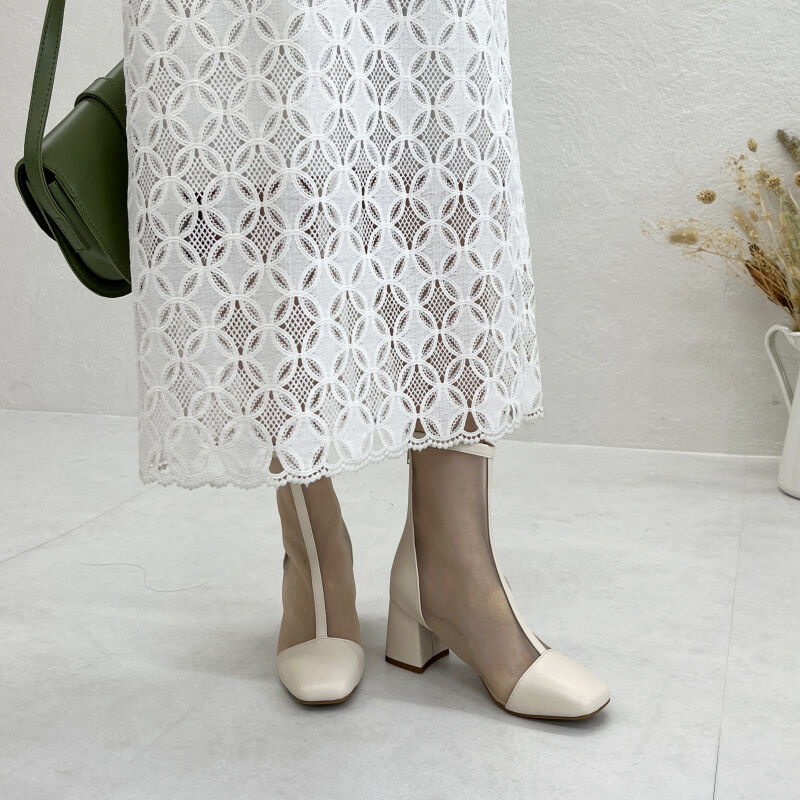 ORiental TRaffic「ヒールチュールブーツ/41106」|ショートブーツ|