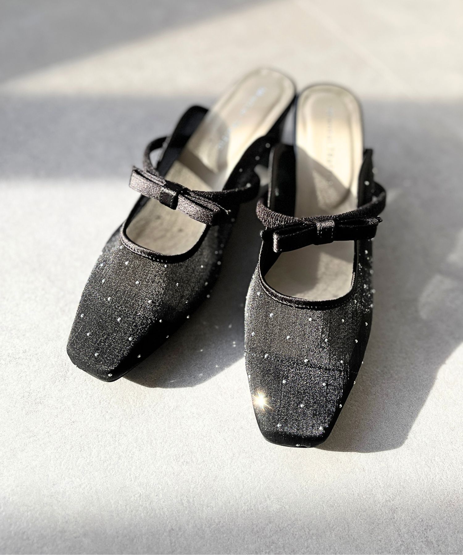 ORiental TRaffic「ラインストーンチュールミュール/41126」|パンプス|