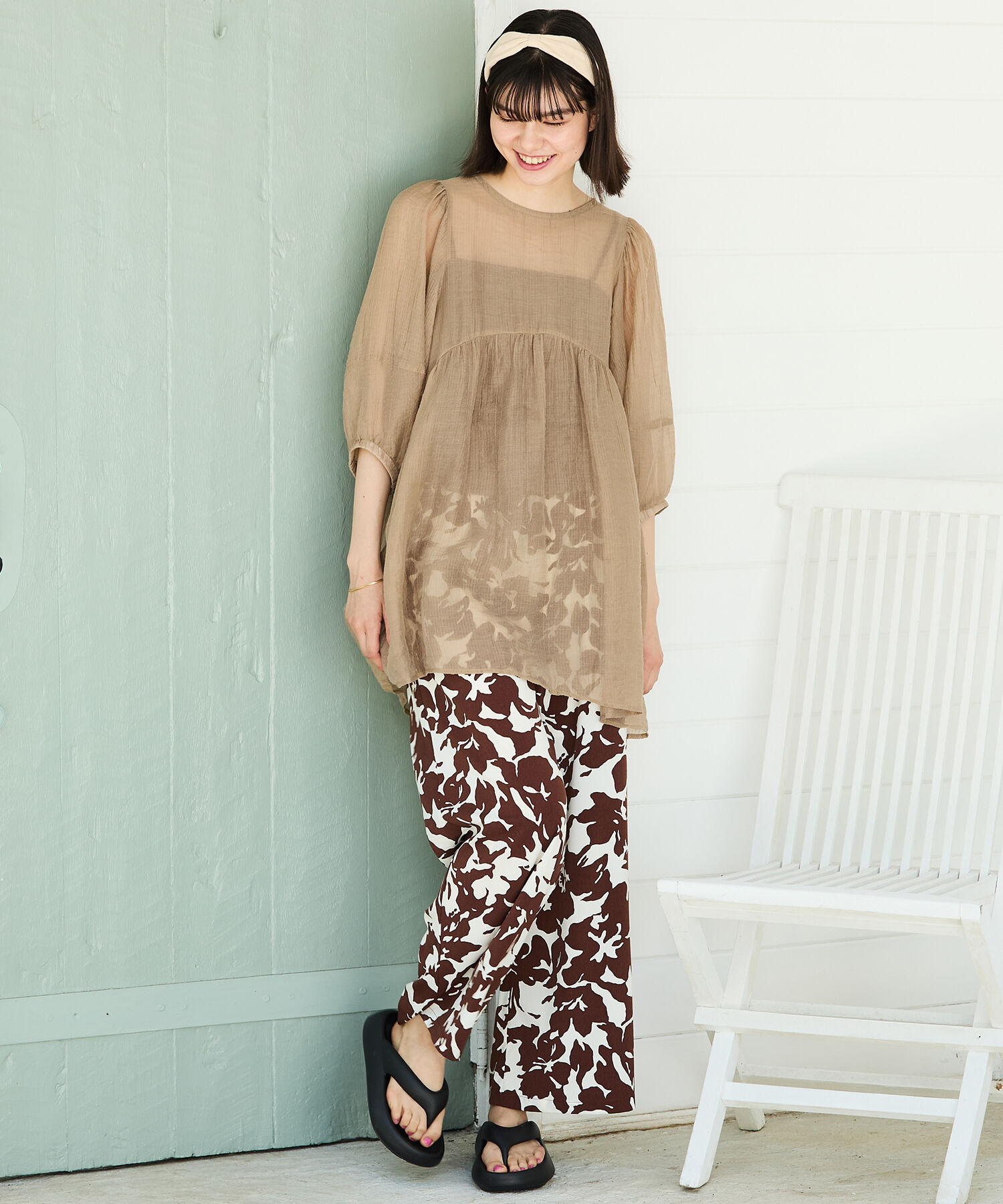 ORiental TRaffic「【リカバリーサンダル】パデットトングサンダル/OT3219 トング サンダル 人気 売れてる トレンド 軽い」|サンダル|