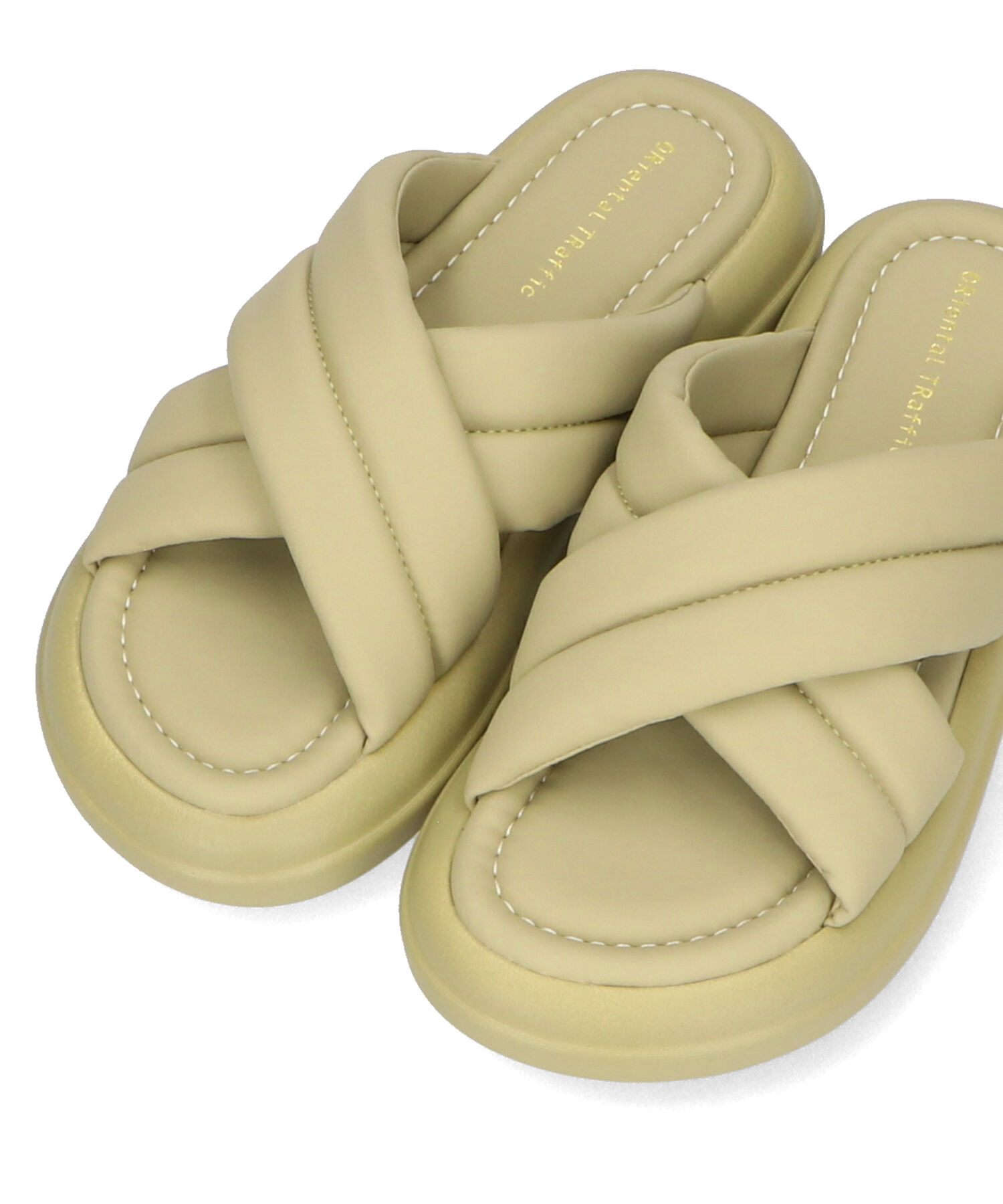 ORiental TRaffic「【アウトレット価格】パデットクロススライドサンダル/41232 サンダル 柔らかい フィット」|サンダル|