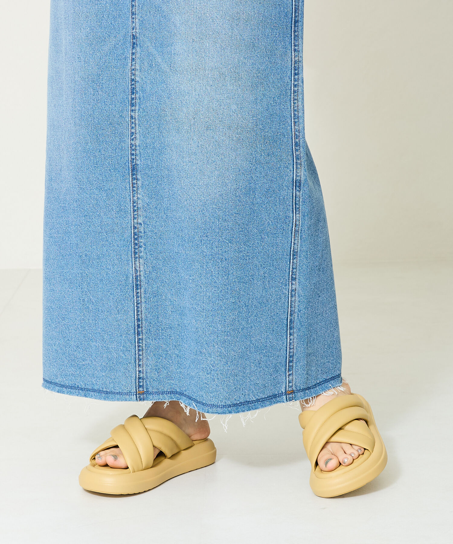 ORiental TRaffic「【アウトレット価格】パデットクロススライドサンダル/41232 サンダル 柔らかい フィット」|サンダル|