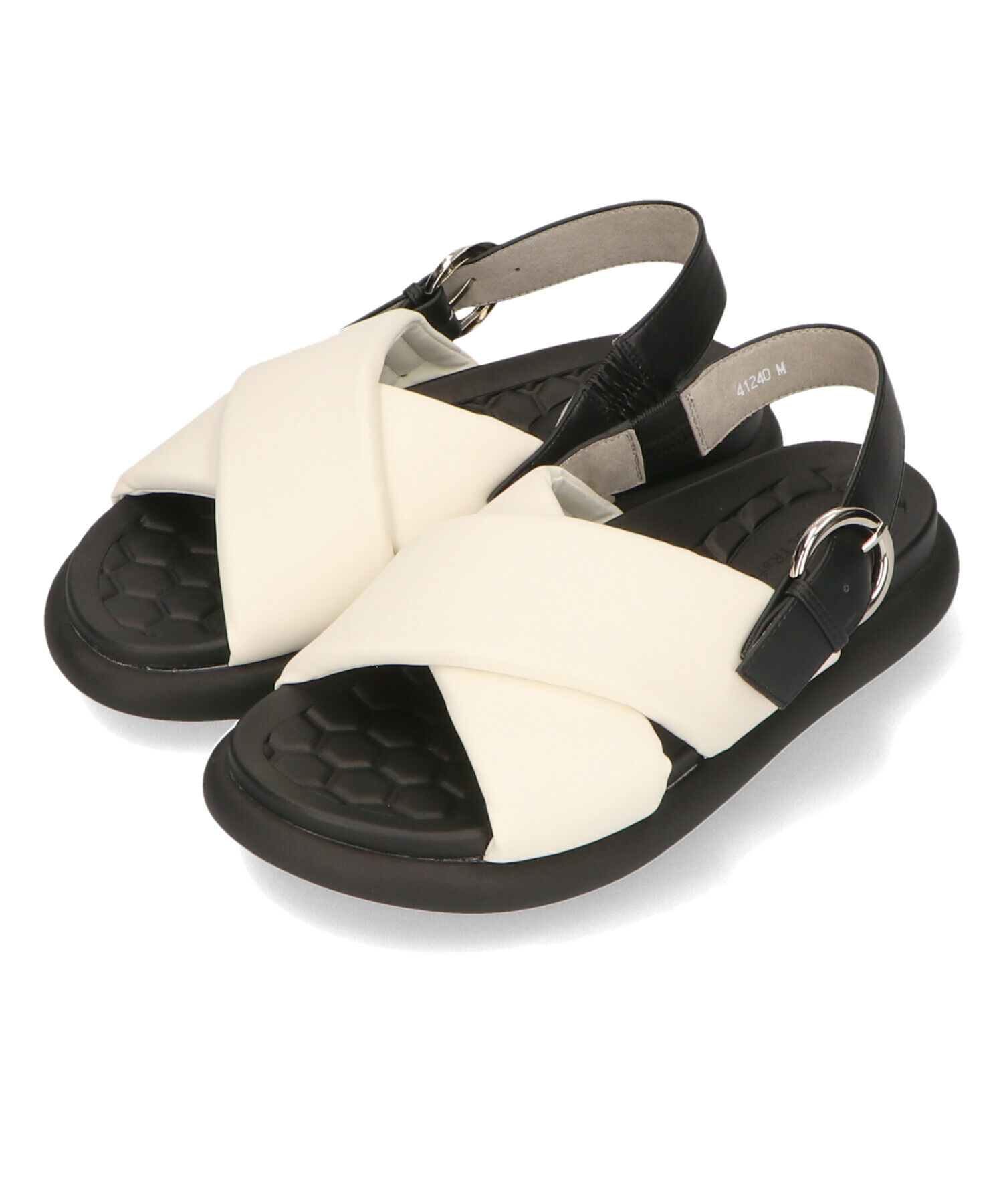 ORiental TRaffic「クロスベルトコンフォートサンダル/41240 サンダル フラット フィット 人気 売れてる トレンド」|サンダル|