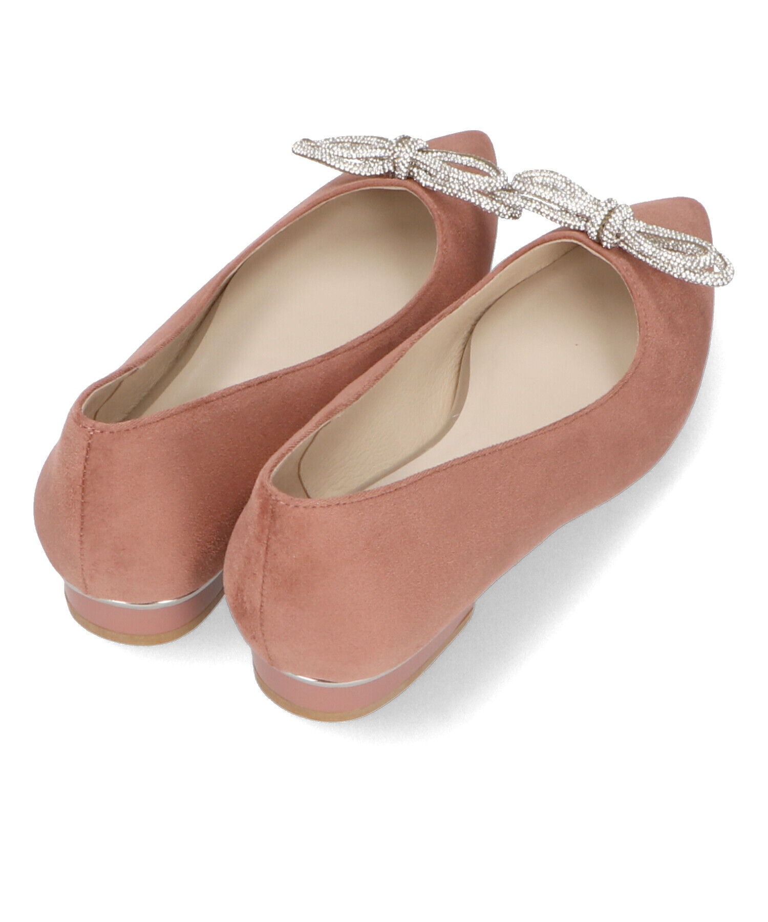 ORiental TRaffic「【トレンド】ビジューリボンフラットパンプス/41310 人気 トレンド パンプス 売れてる 上品」|パンプス|