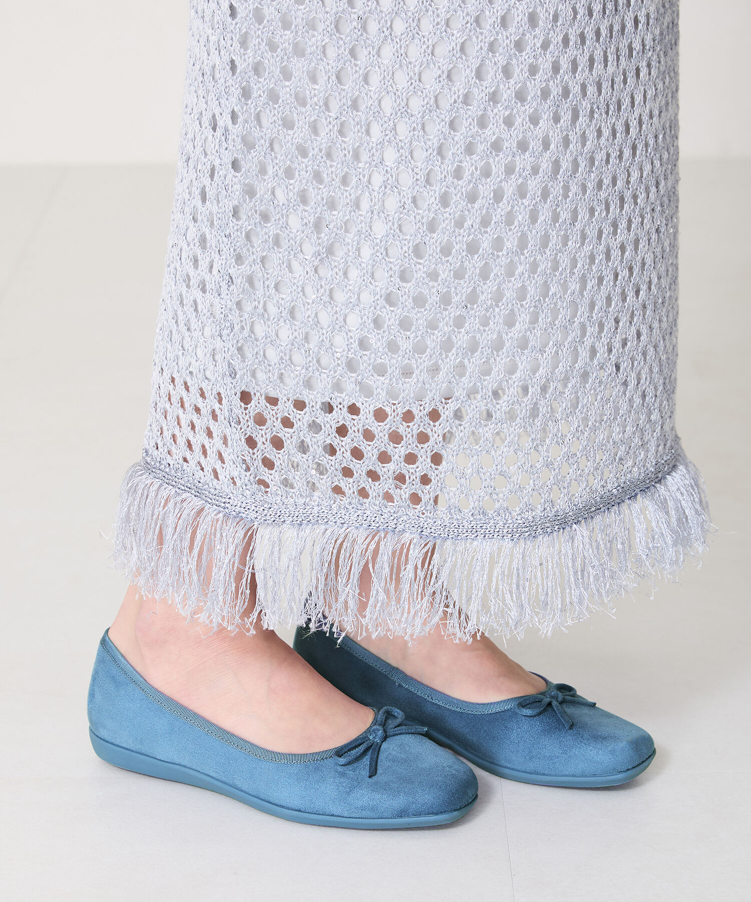 ORiental TRaffic「【WEB限定】 スクエアトゥ バレエシューズ /R-4009 フラット 軽い  厚手クッション」|パンプス|