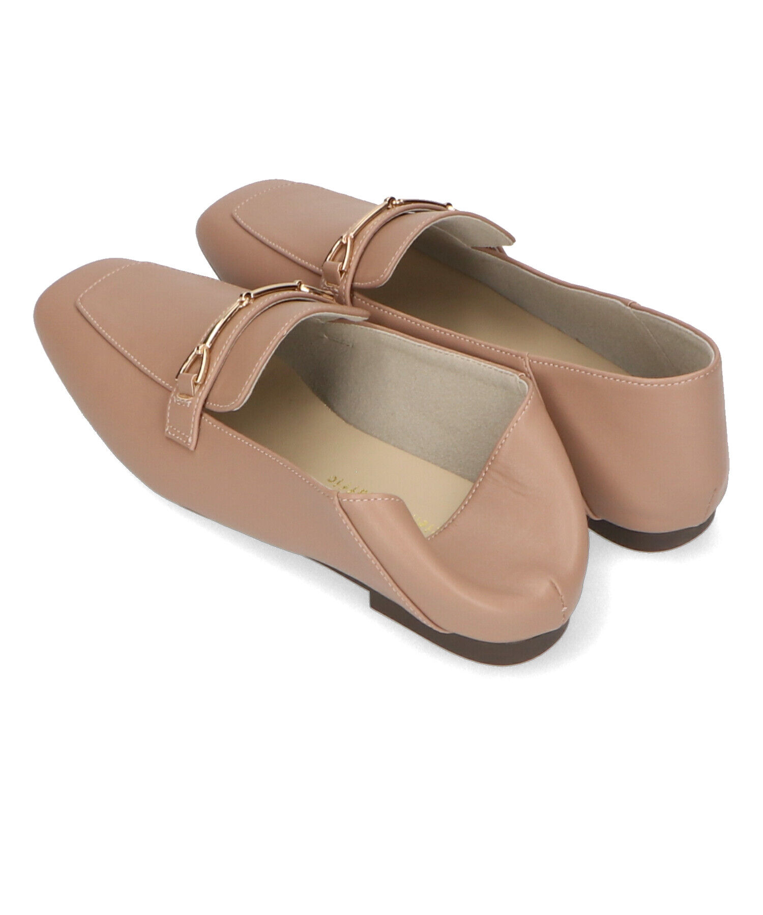 WA Oriental TRaffic「スクエアトゥモチーフ バブーシュ ローファー /42308 柔らかい フラット」|パンプス|