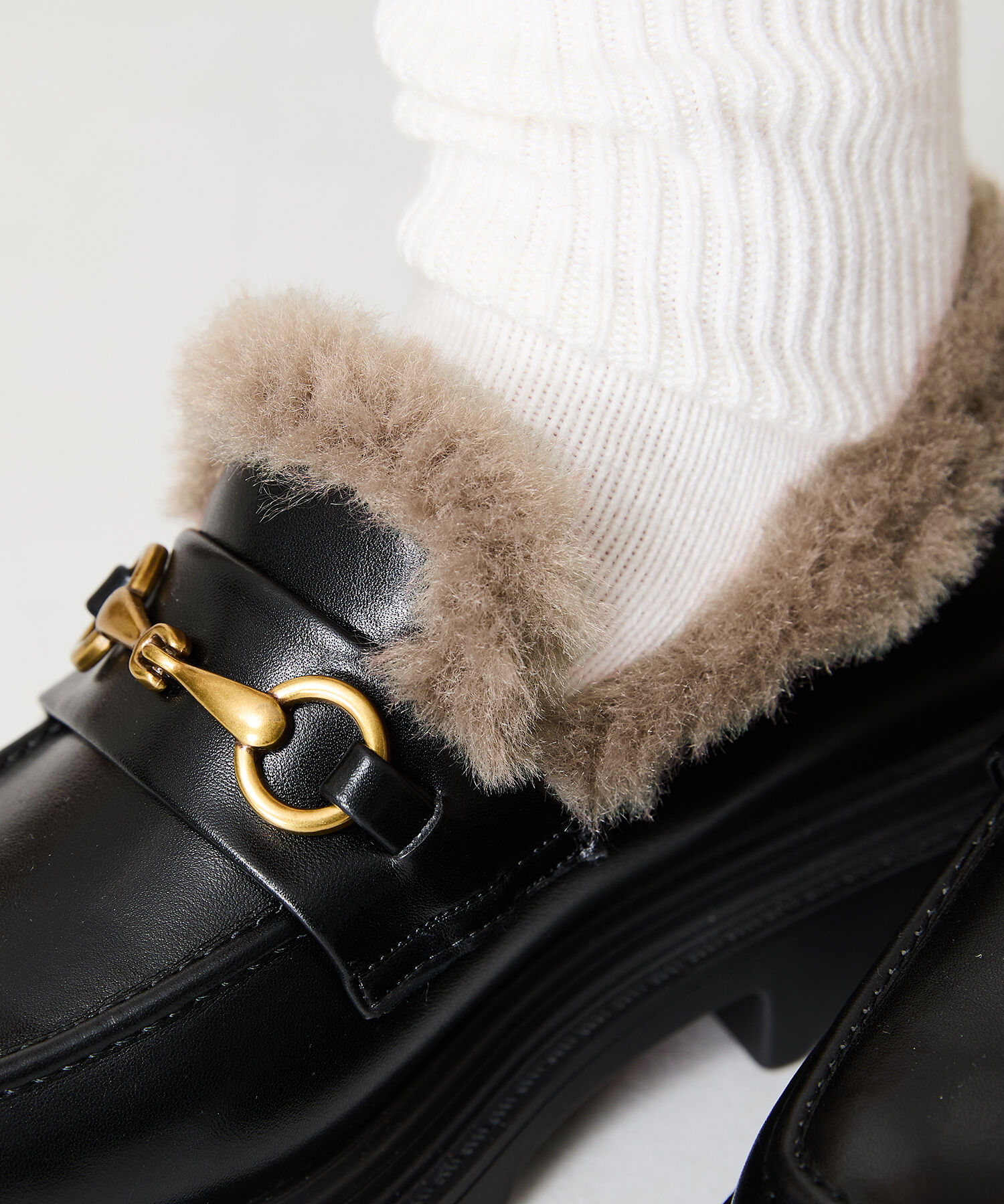 ORiental TRaffic「ビット モチーフ ファー ローファー /41313」|ローファー|