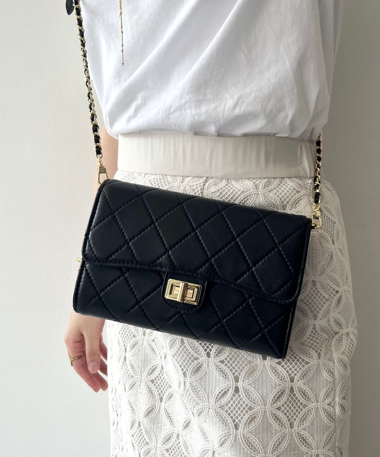 ORiental TRaffic「【BAG】キルティングお財布バッグ/BA-238 トレンド 人気 フェミニン カジュアル」|ショルダー・メッセンジャー|