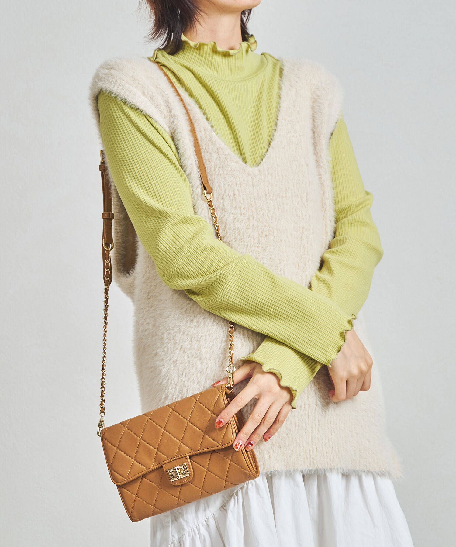 ORiental TRaffic「【BAG】キルティングお財布バッグ/BA-238 トレンド 人気 フェミニン カジュアル」|ショルダー・メッセンジャー|